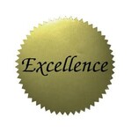 Excellence Gold Certificate Seals, 2" - 50 Seals