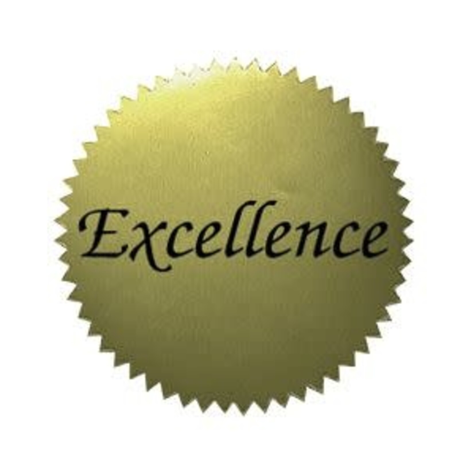Excellence Gold Certificate Seals, 2" - 50 Seals
