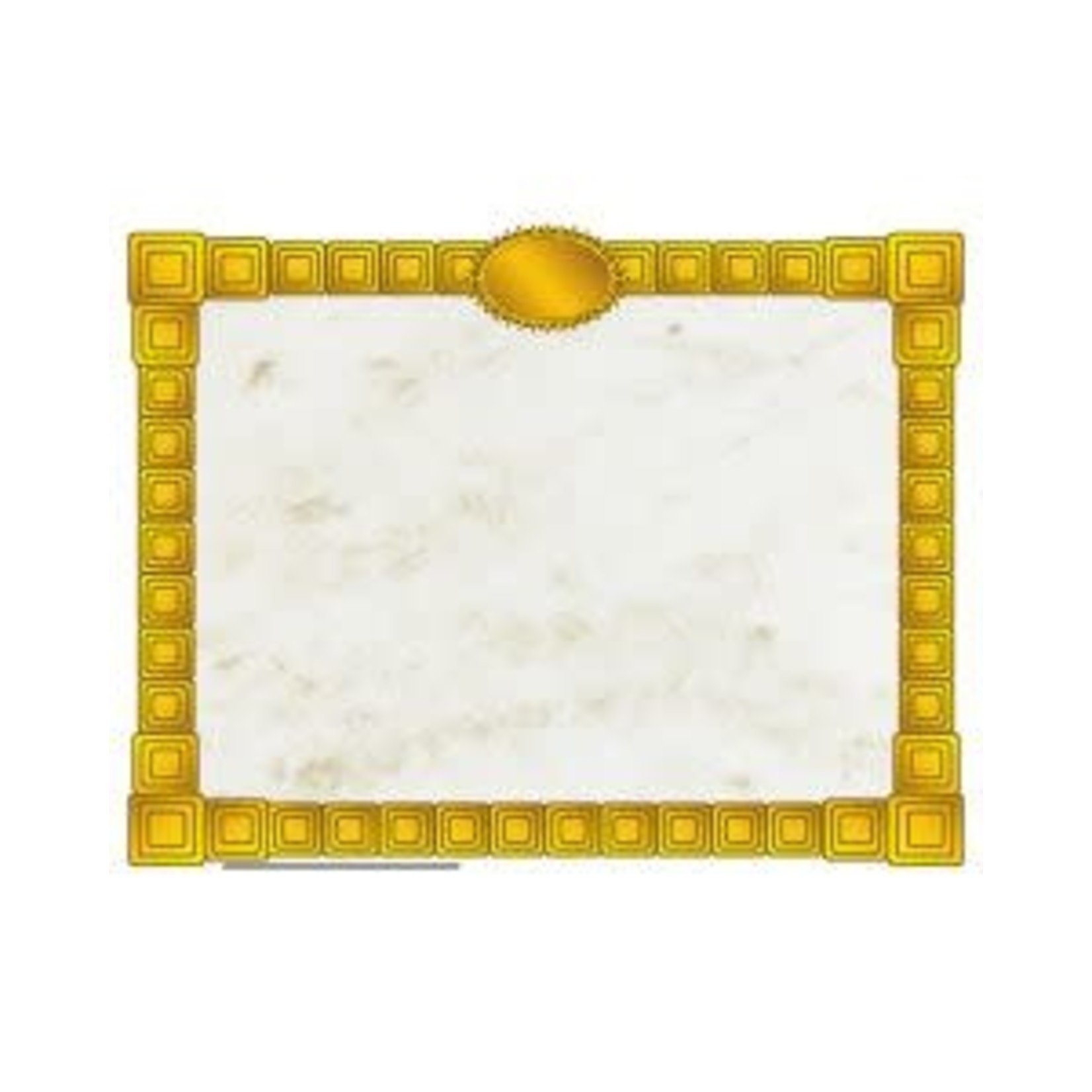 Gold Block Border Paper