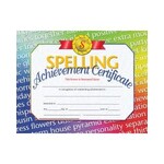 Spelling Achievement Certificate