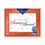 Recognition of Service Award Certificate