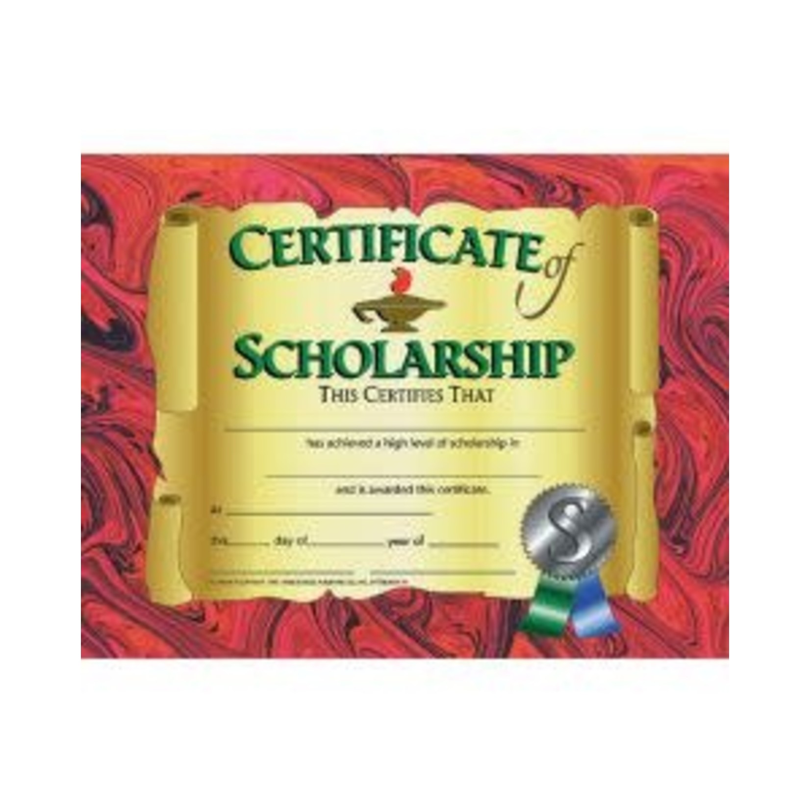 Certificate of Scholarship