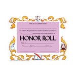 Honor Roll Certificate