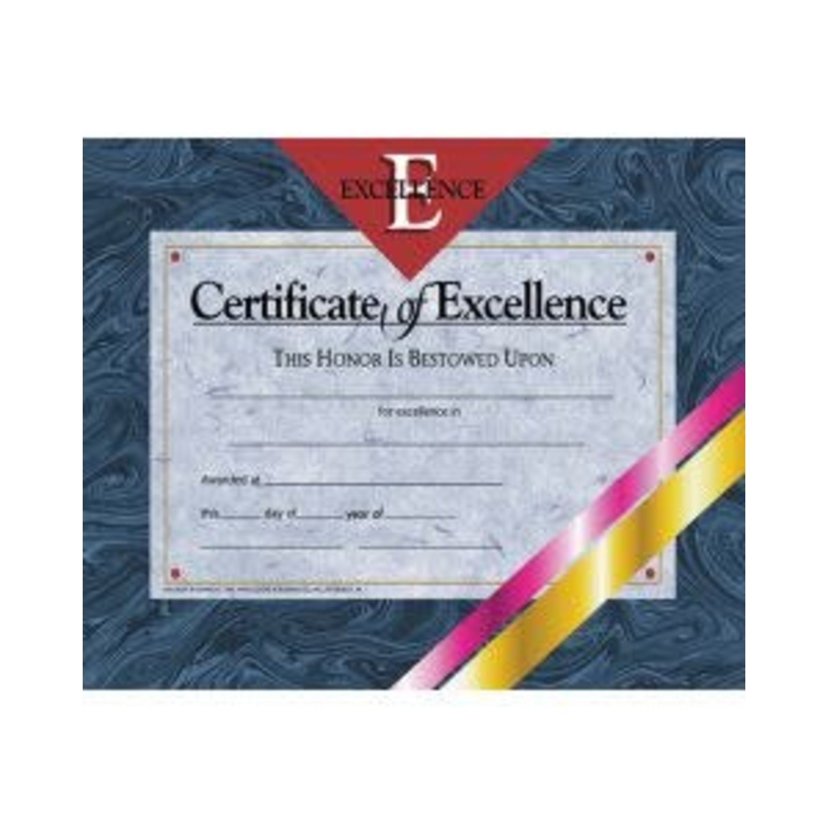 Certificate of Excellence, 8.5" x 11" - Pack of 30