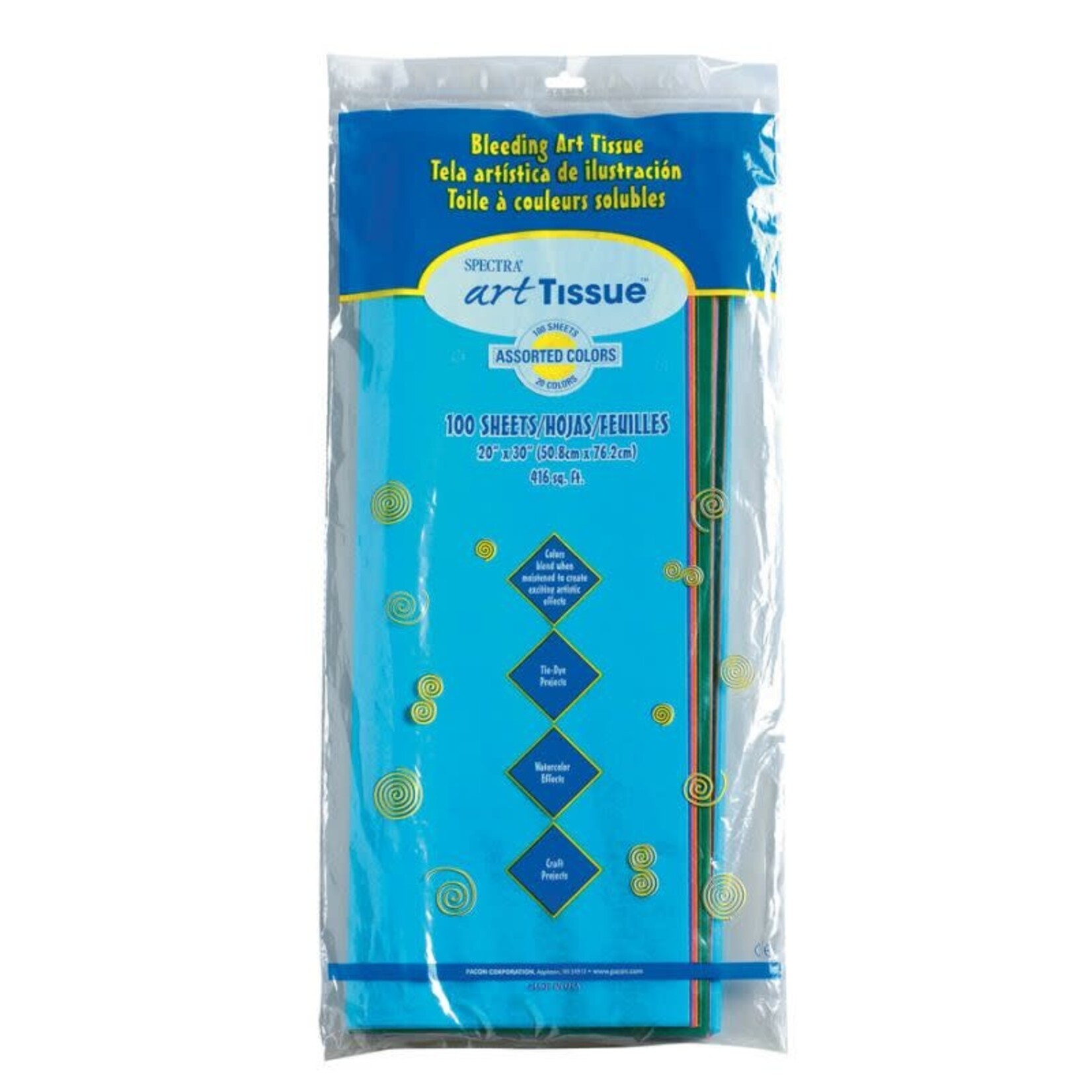 DIXON TICONDEROGA COMPANY Spectra® Deluxe Bleeding Art Tissue - Assorted Colors