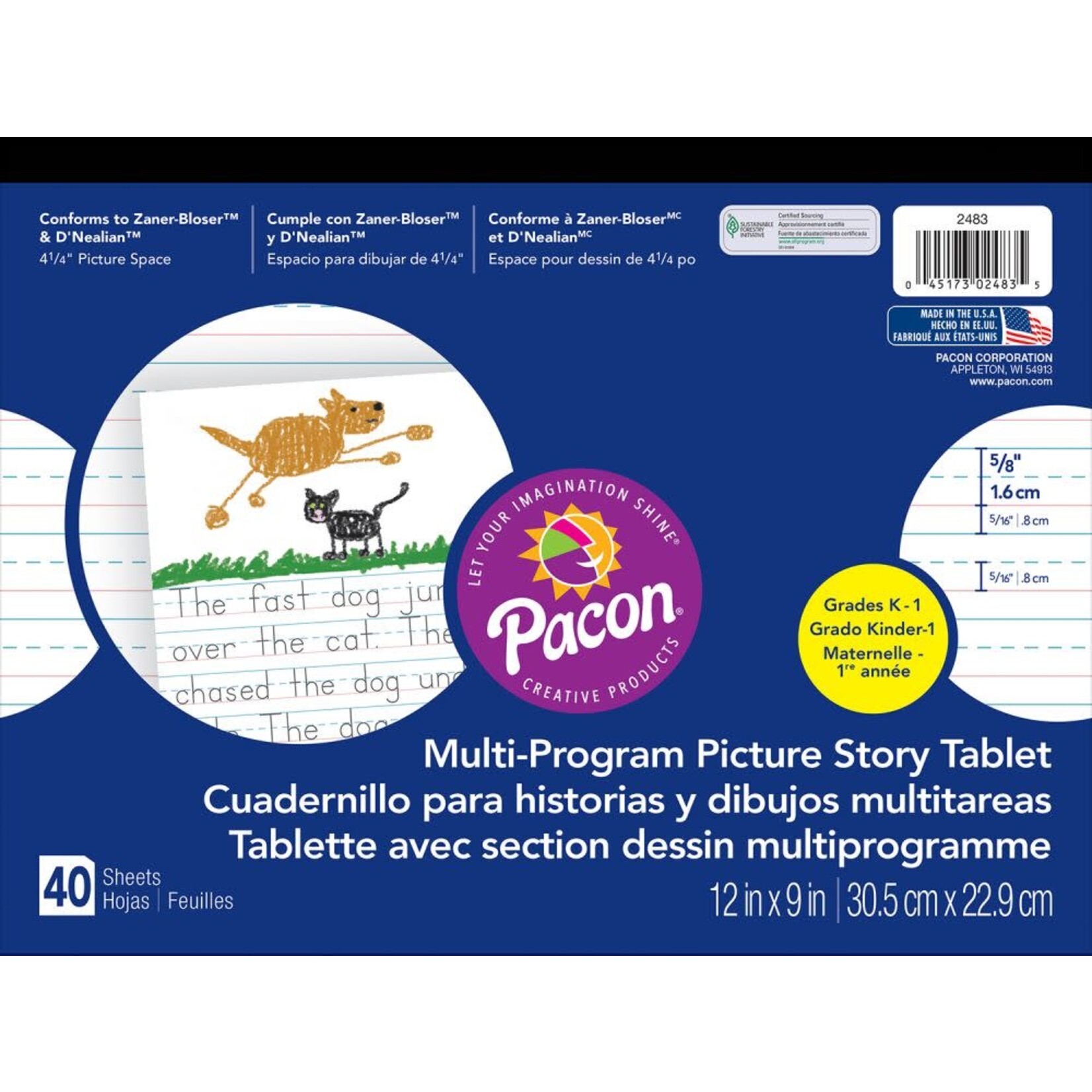 DIXON TICONDEROGA COMPANY Pacon® Multi-Program Handwriting Tablet Grade K-1