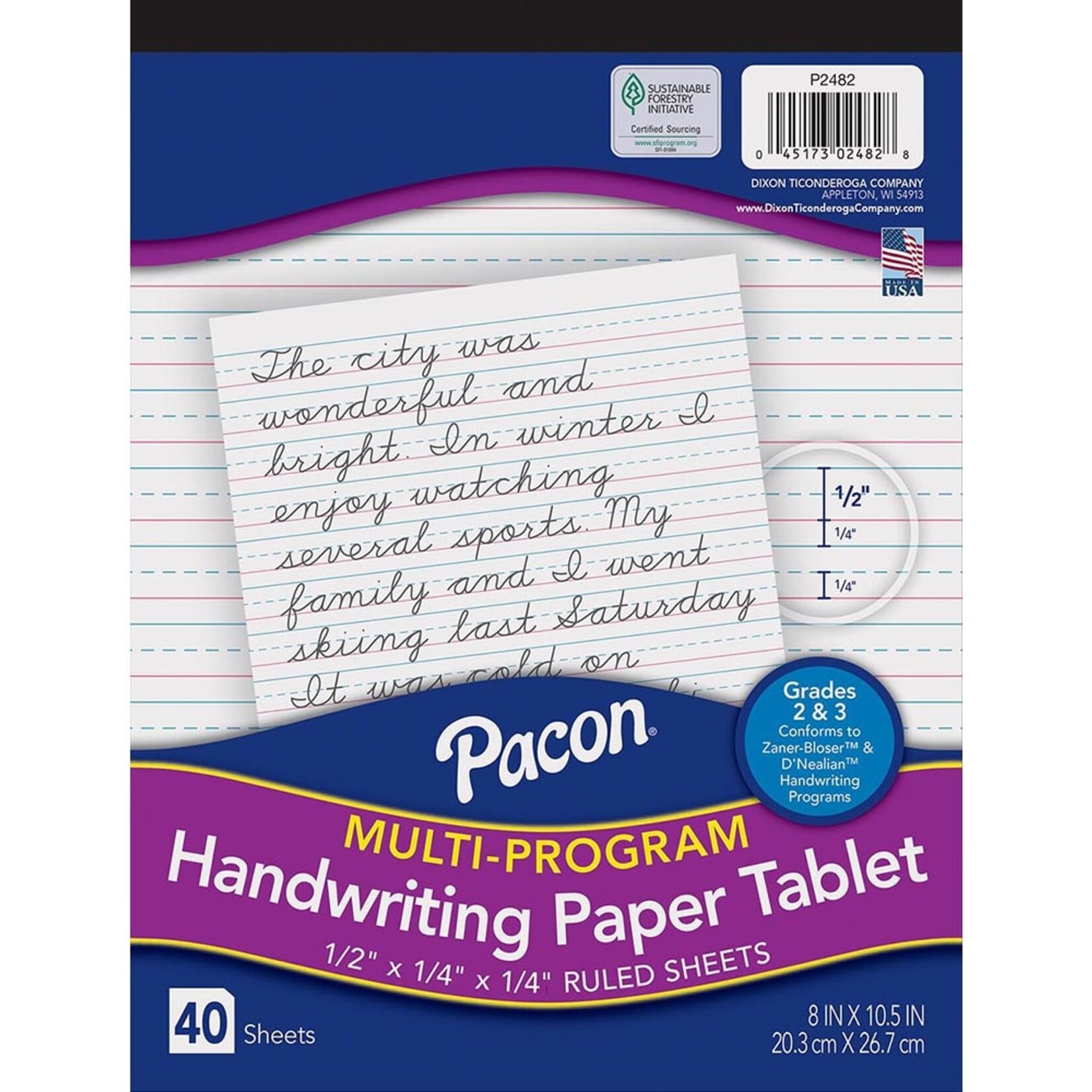 DIXON TICONDEROGA COMPANY Pacon® Multi-Program Handwriting Tablet Grades 2-3