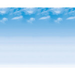 DIXON TICONDEROGA COMPANY Fadeless Bulletin Board Art Paper Wispy Clouds