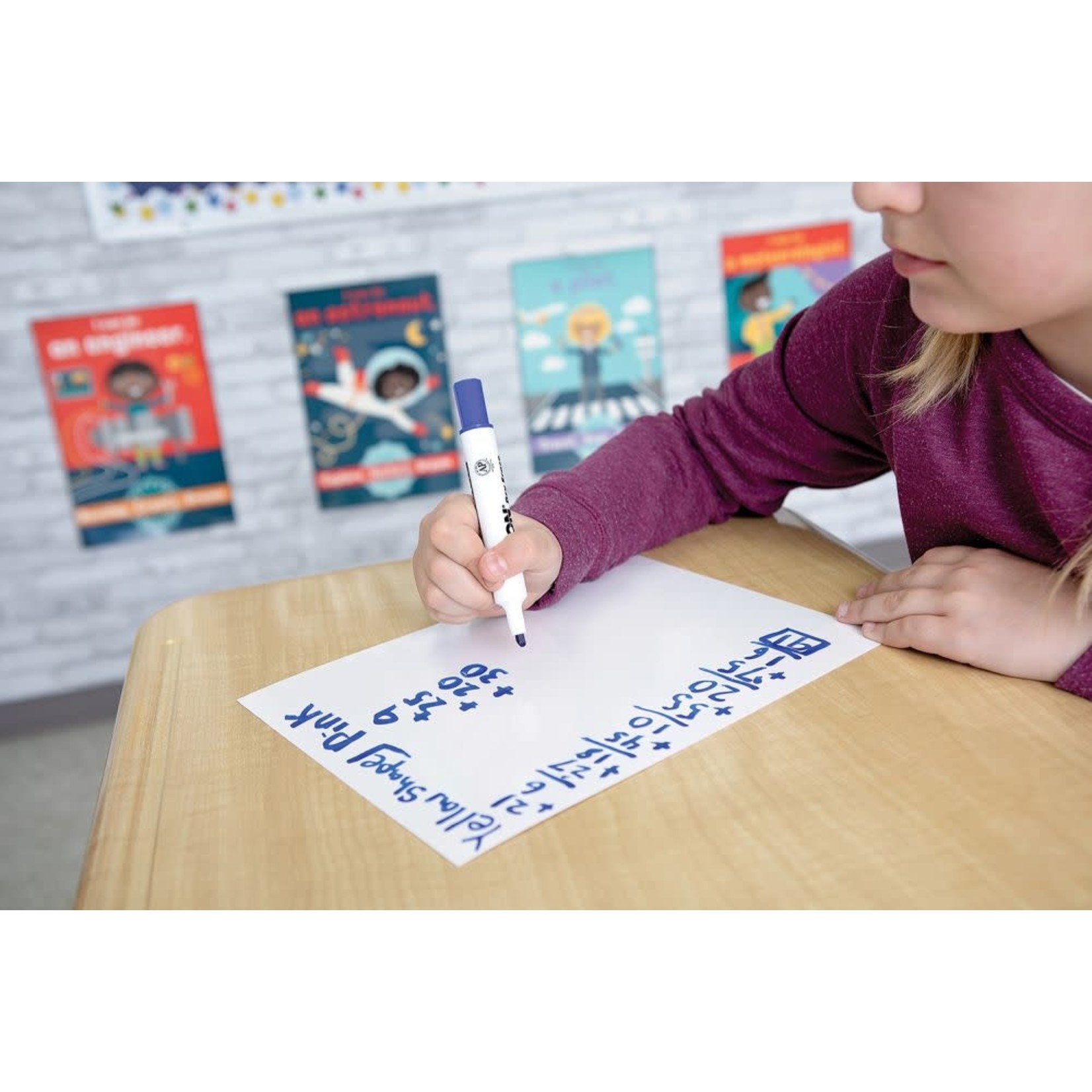 DIXON TICONDEROGA COMPANY Array® Dry Erase Sheets, 8-1/2" X 11", Self-Adhesive