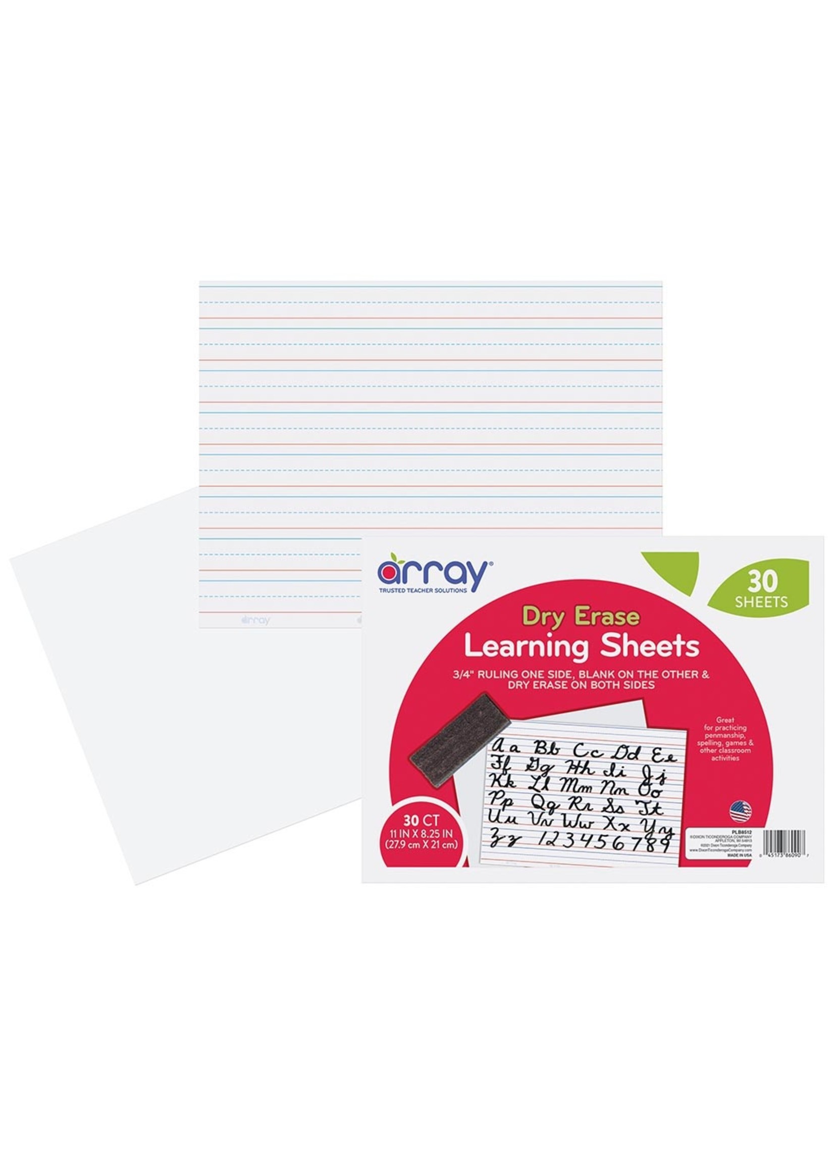 DRY ERASE LEARNING SHEETS Educational Outfitters