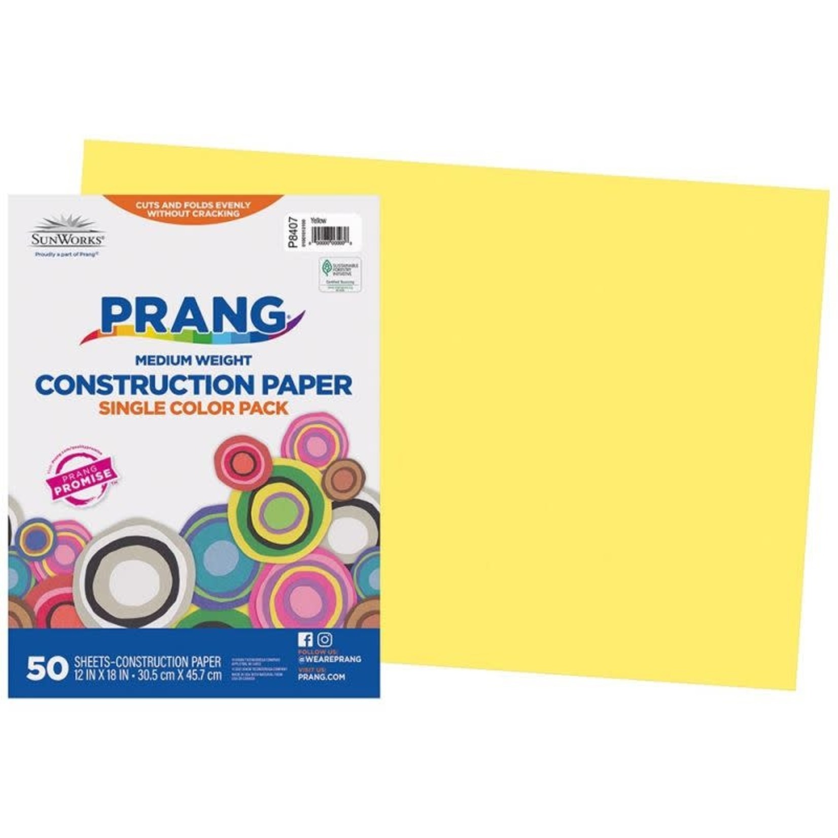 DIXON TICONDEROGA COMPANY Construction Paper Yellow 12X18