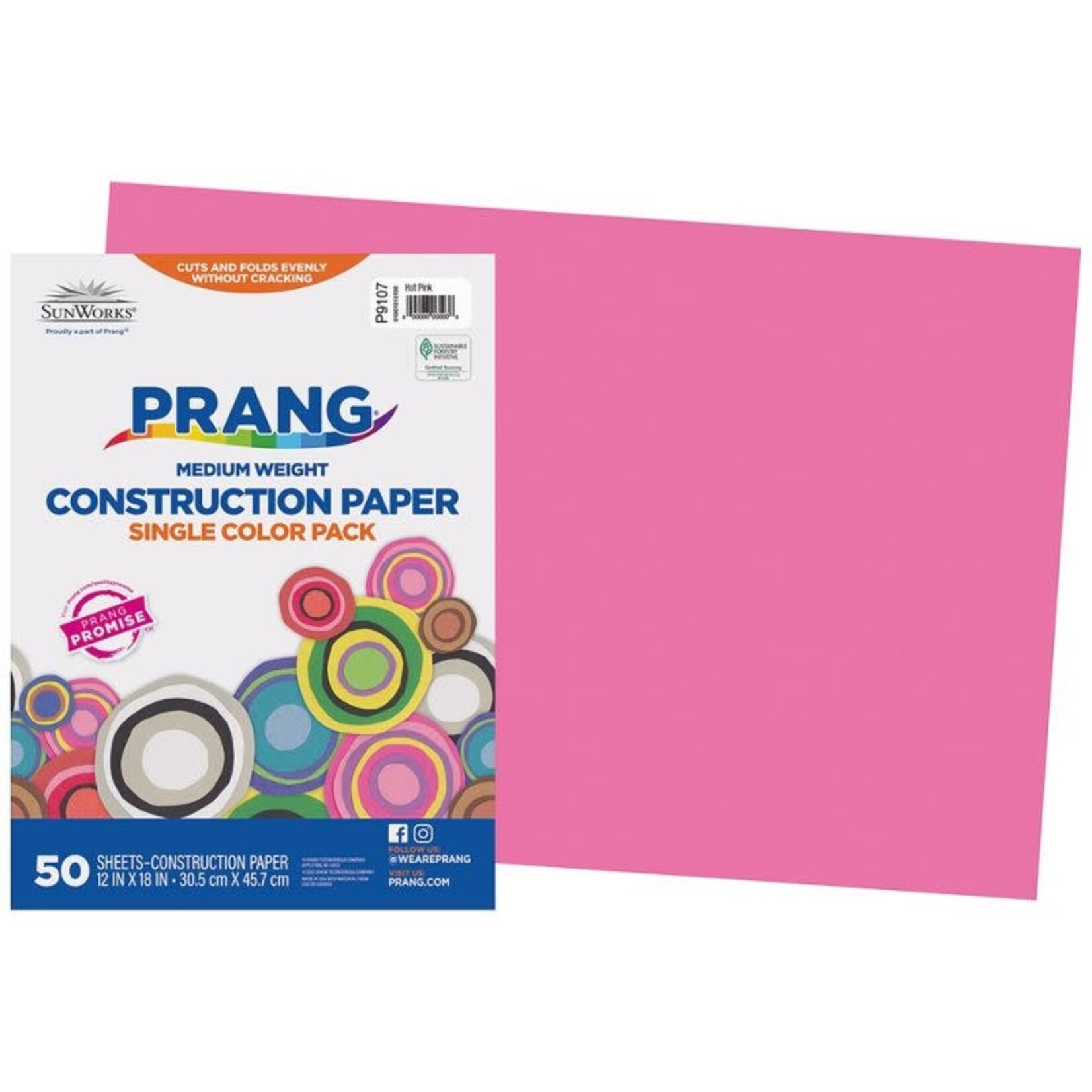 DIXON TICONDEROGA COMPANY Prang® Construction Paper Hot Pink