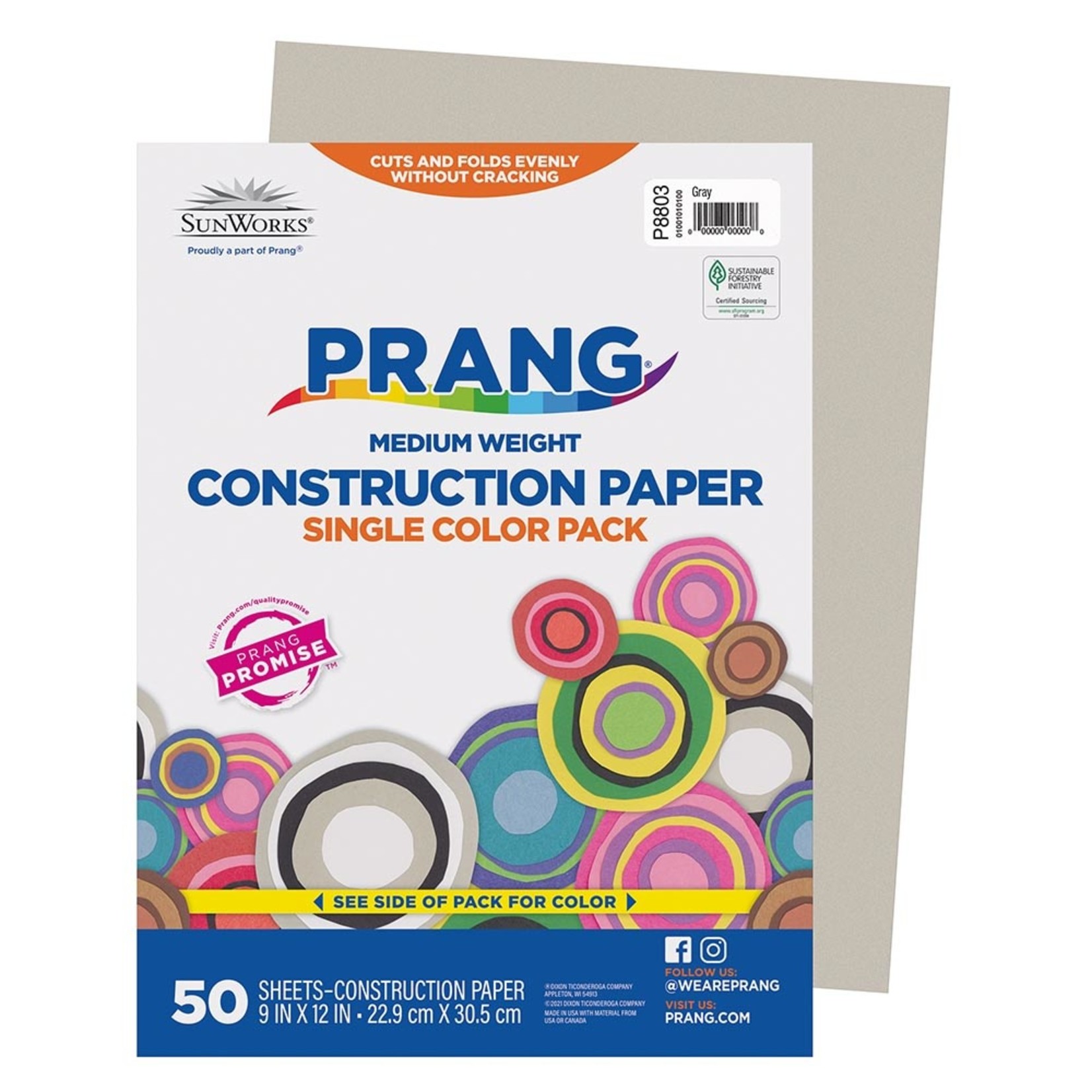 DIXON TICONDEROGA COMPANY Prang® Construction Paper Gray