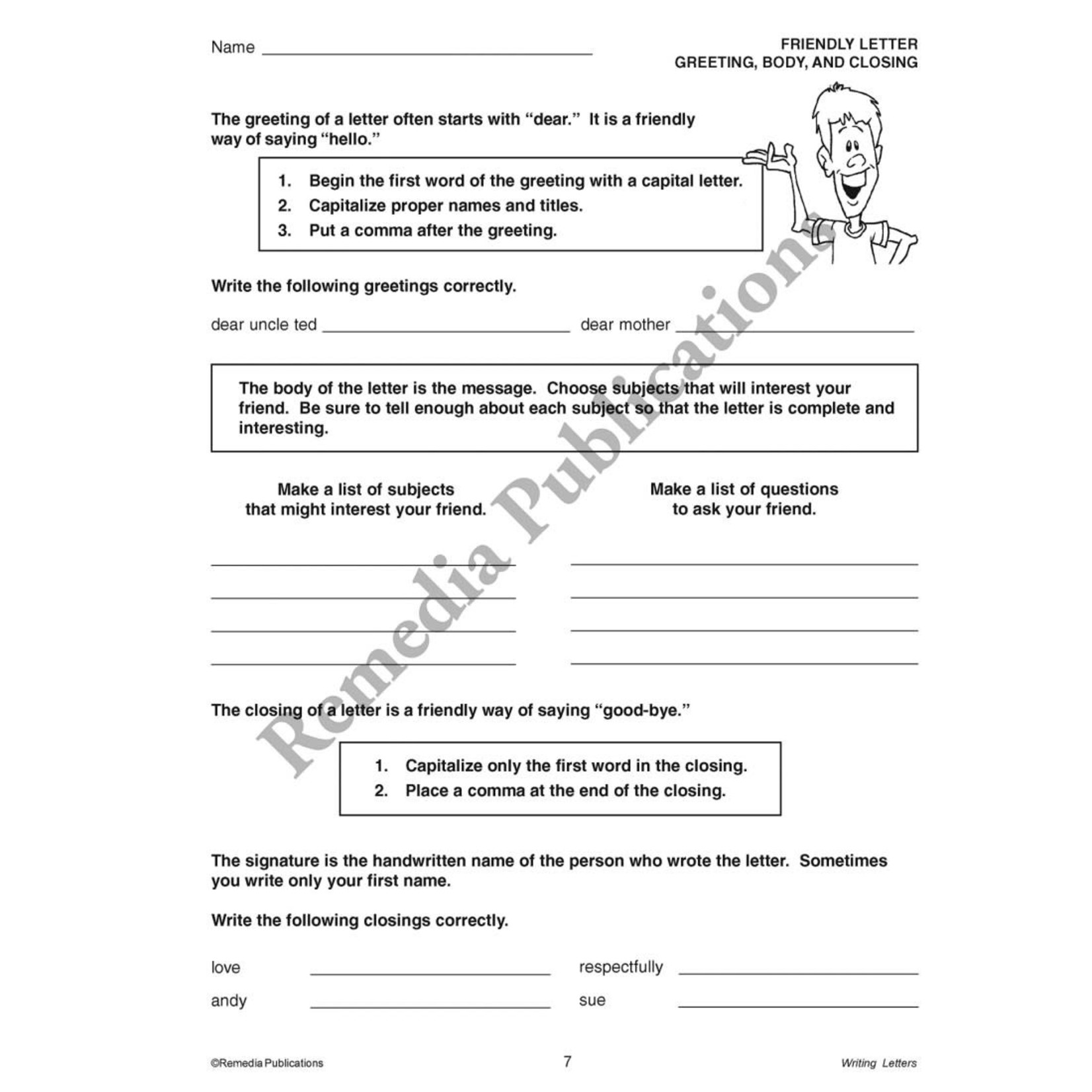 Writing Basics Series: Writing Letters