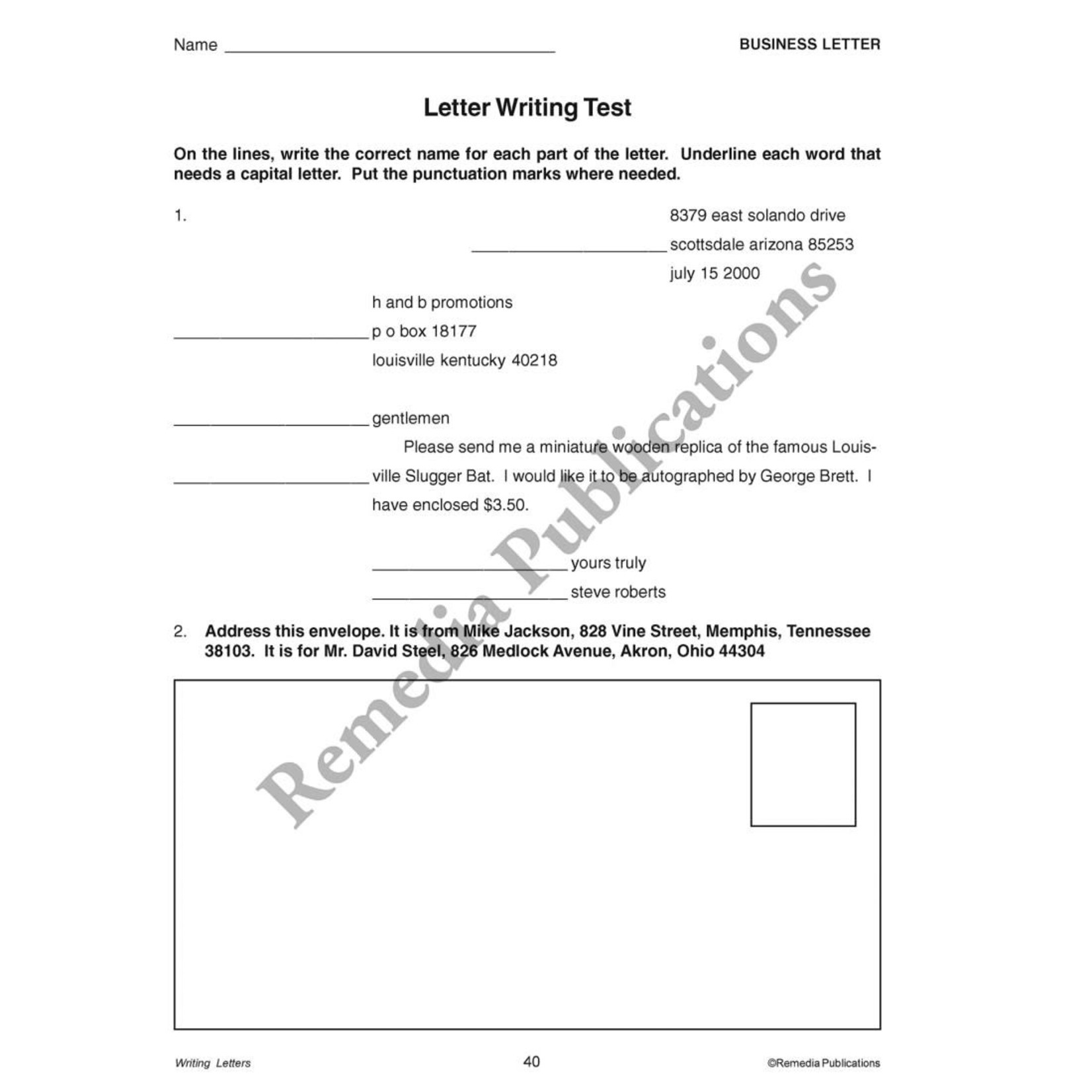 Writing Basics Series: Writing Letters
