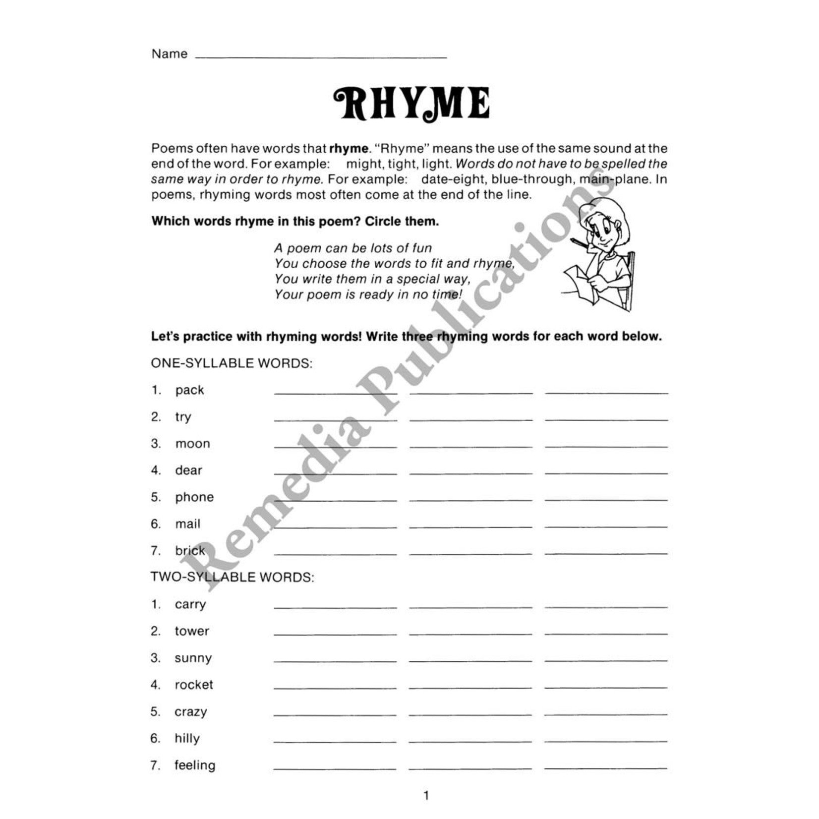 Writing Basics Series: Writing Poems