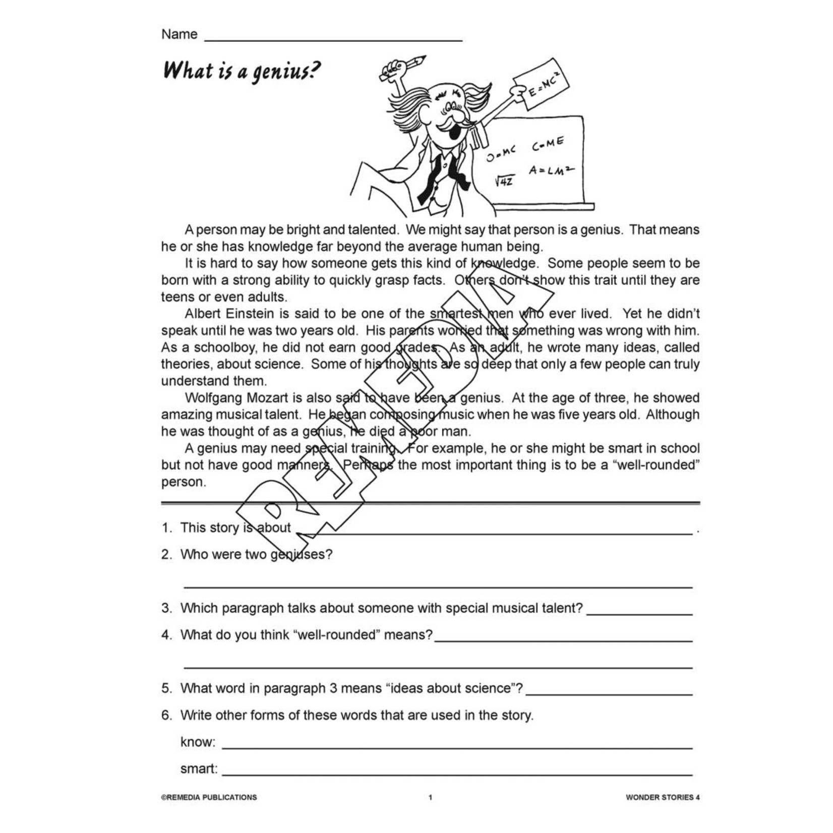 Wonder Stories (Reading Level 4)