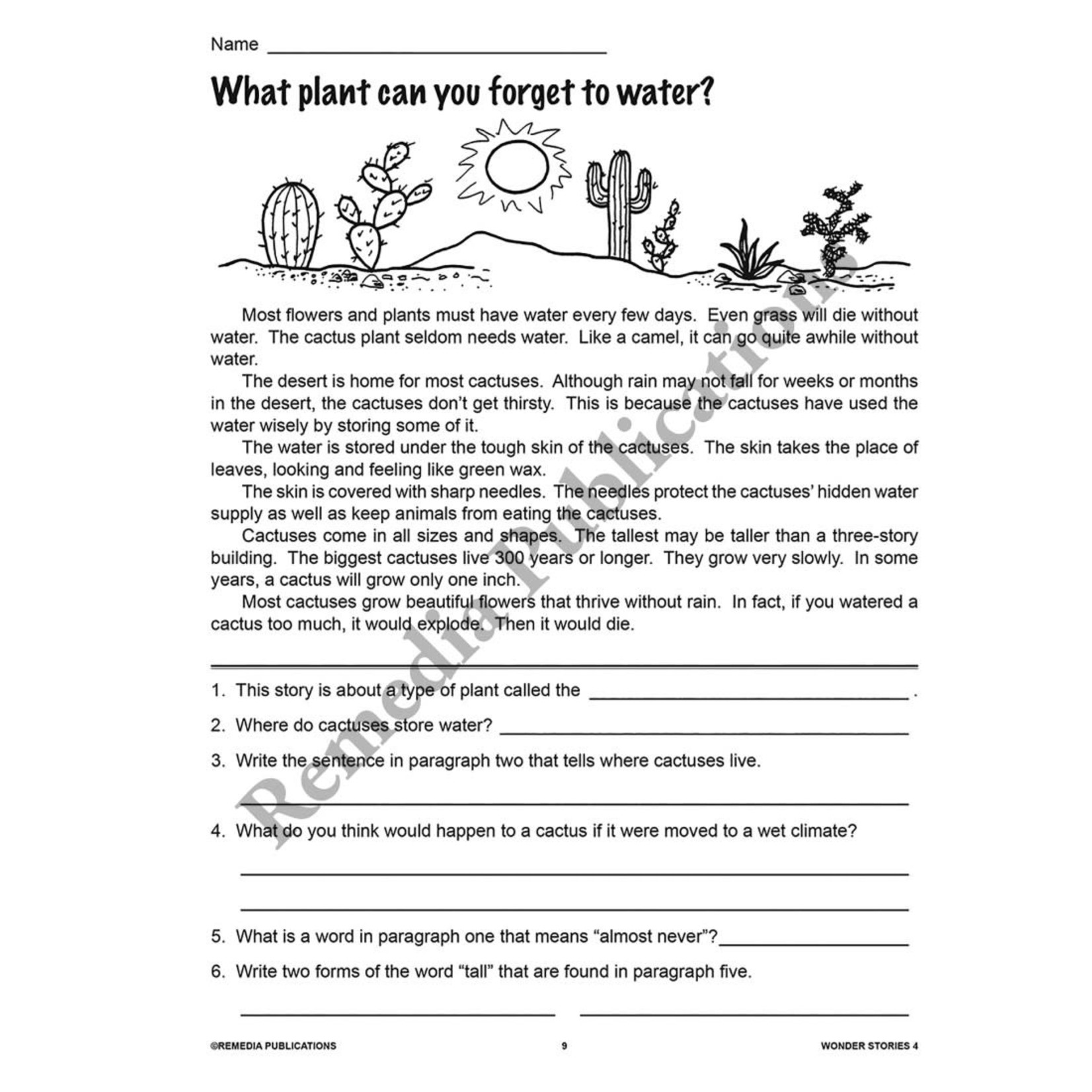 Wonder Stories (Reading Level 4)