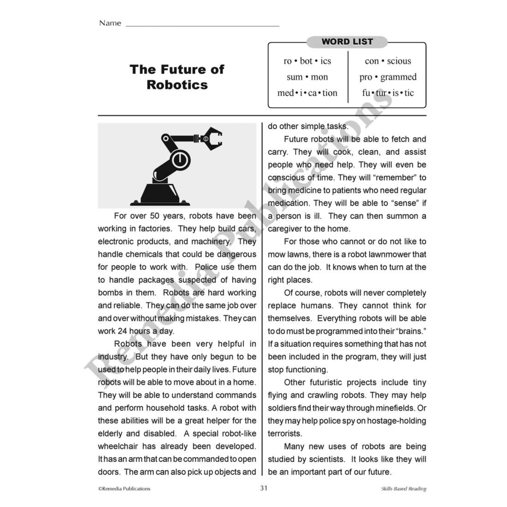 Skills-Based Reading (Reading Level 5-6)