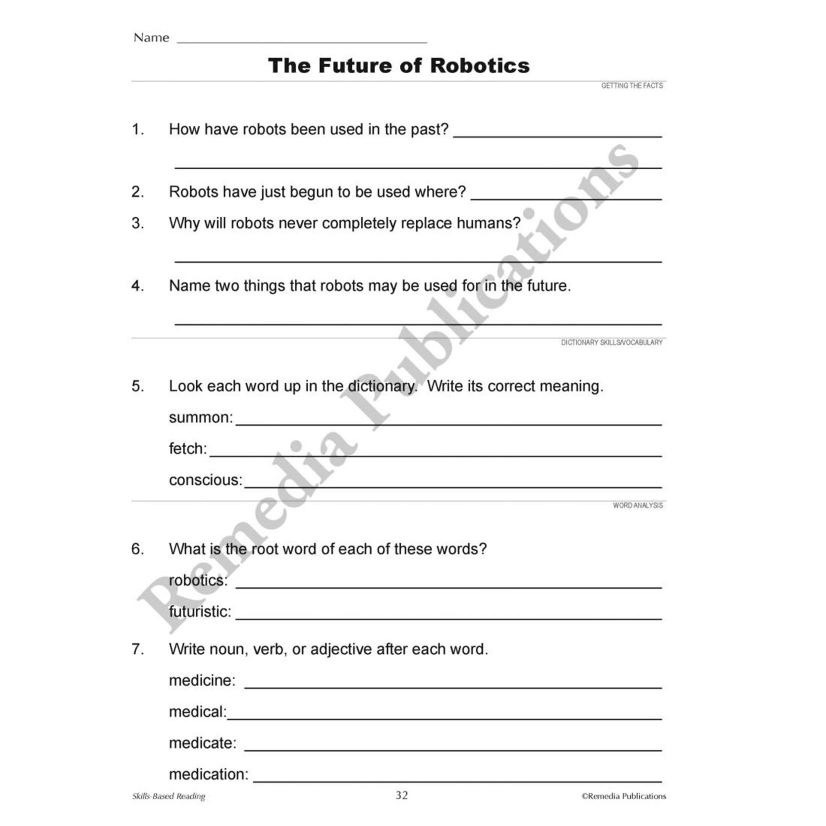Skills-Based Reading (Reading Level 5-6)