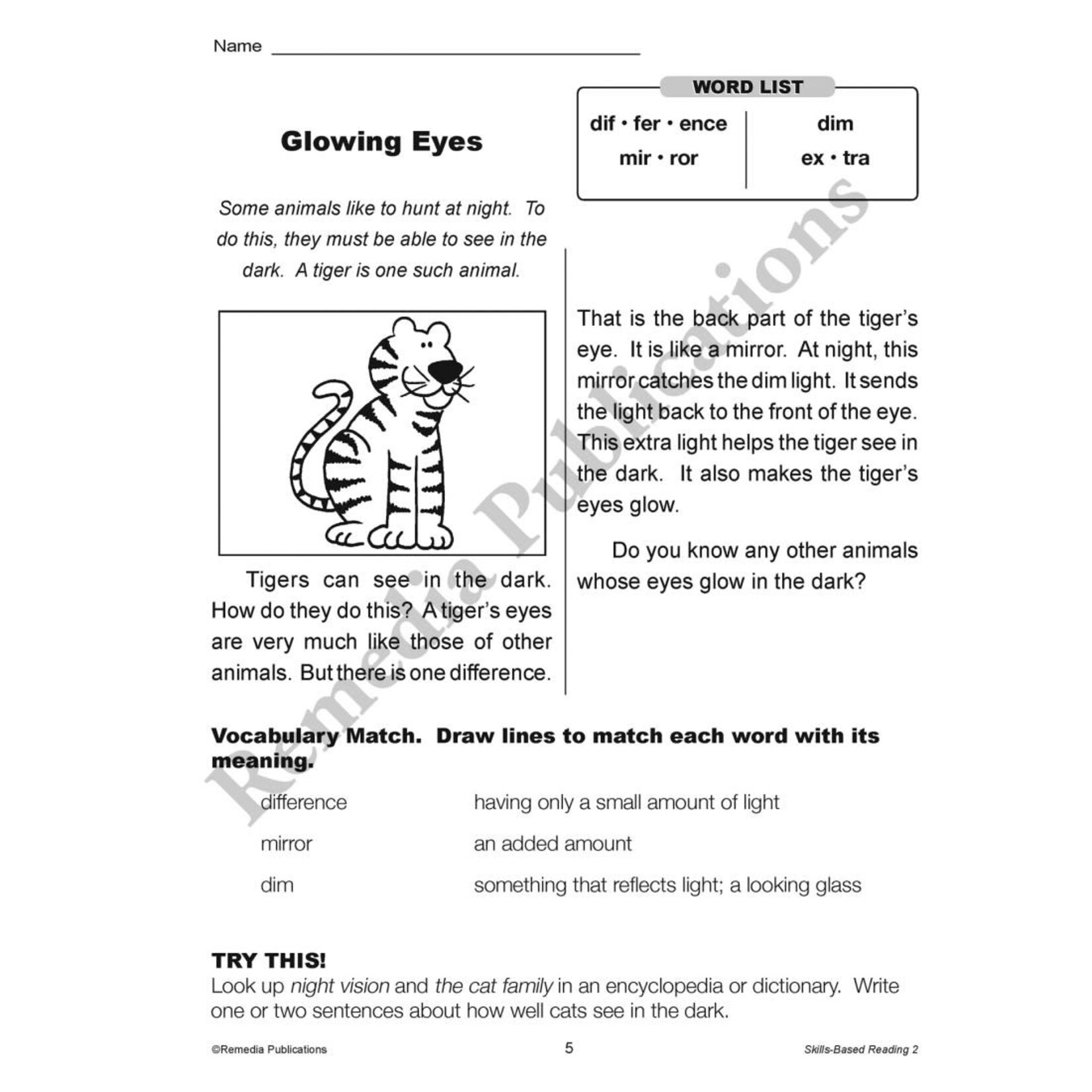Skills-Based Reading (Reading Level 2)