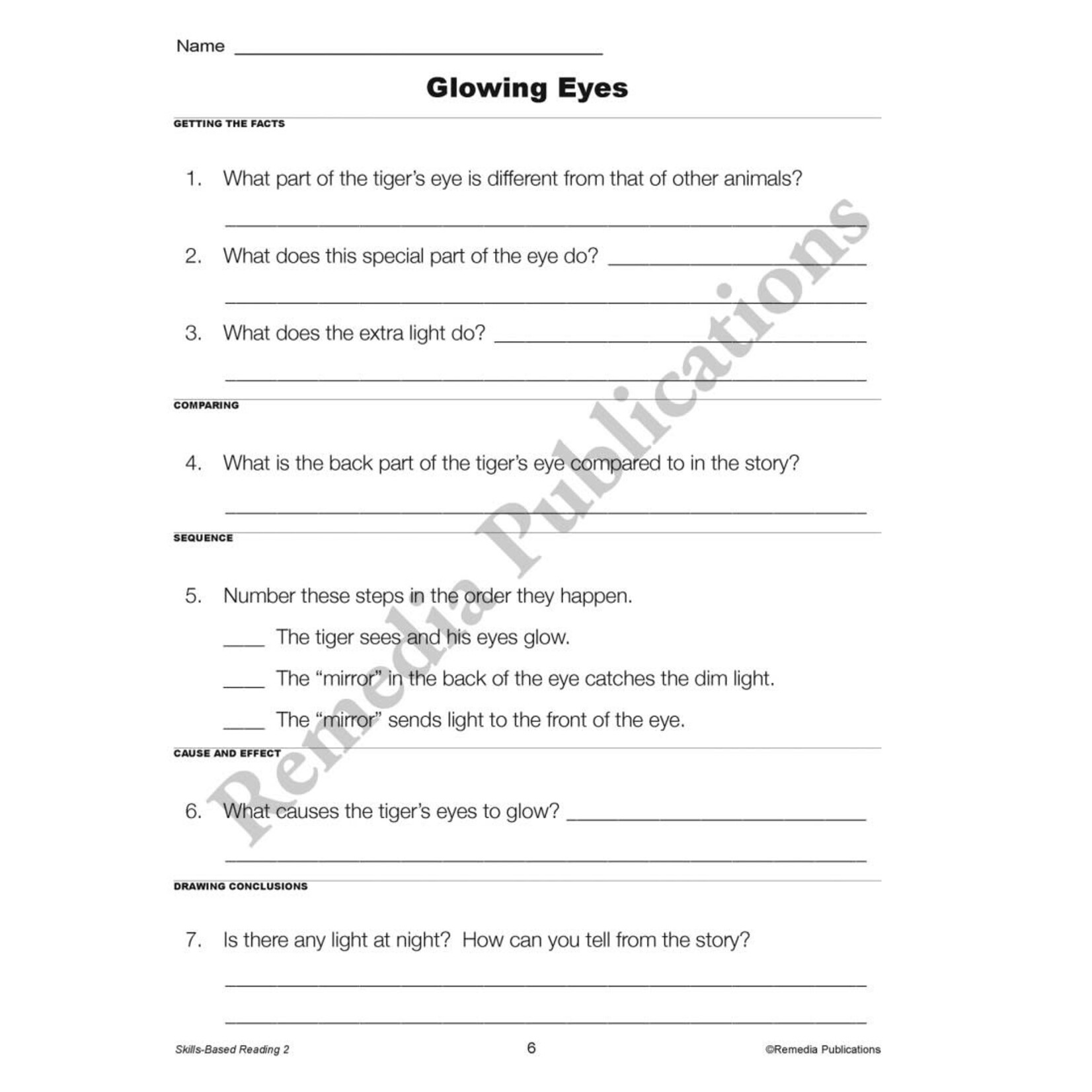 Skills-Based Reading (Reading Level 2)