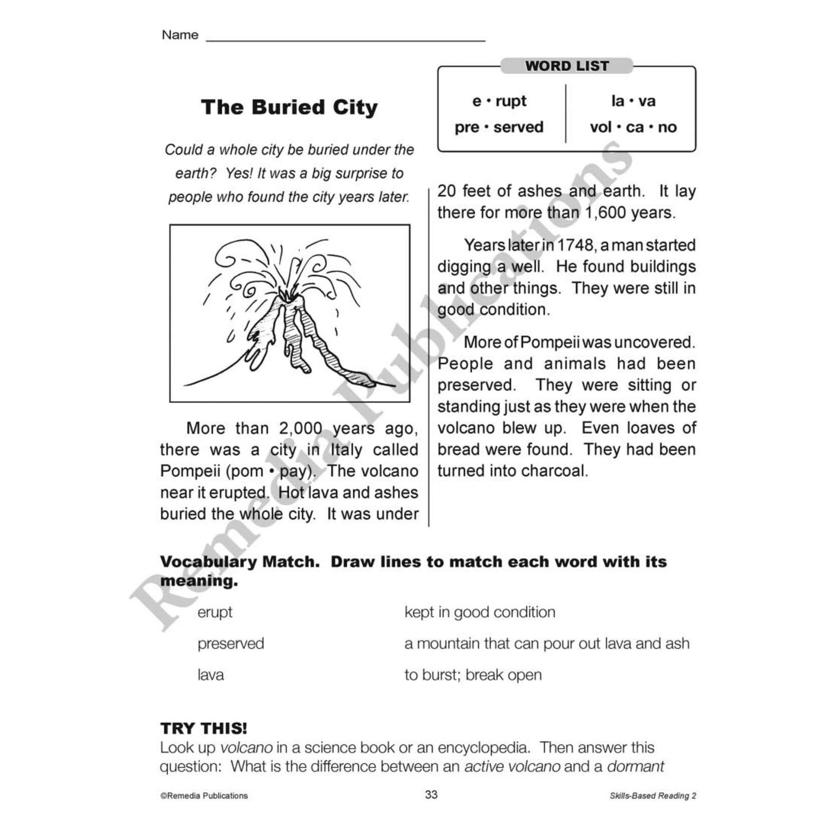 Skills-Based Reading (Reading Level 2)