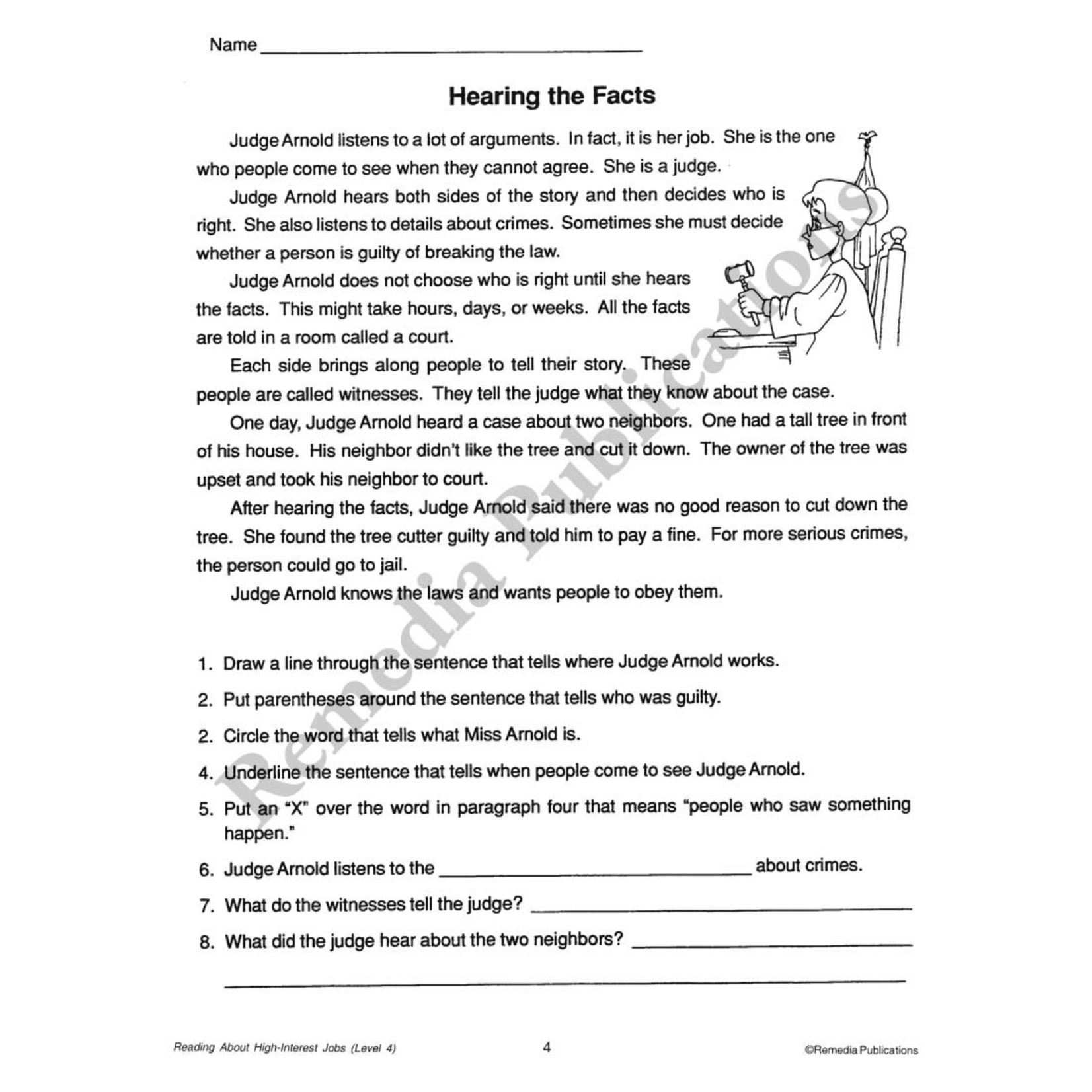 Reading About High-Interest Jobs (Reading Level 4)