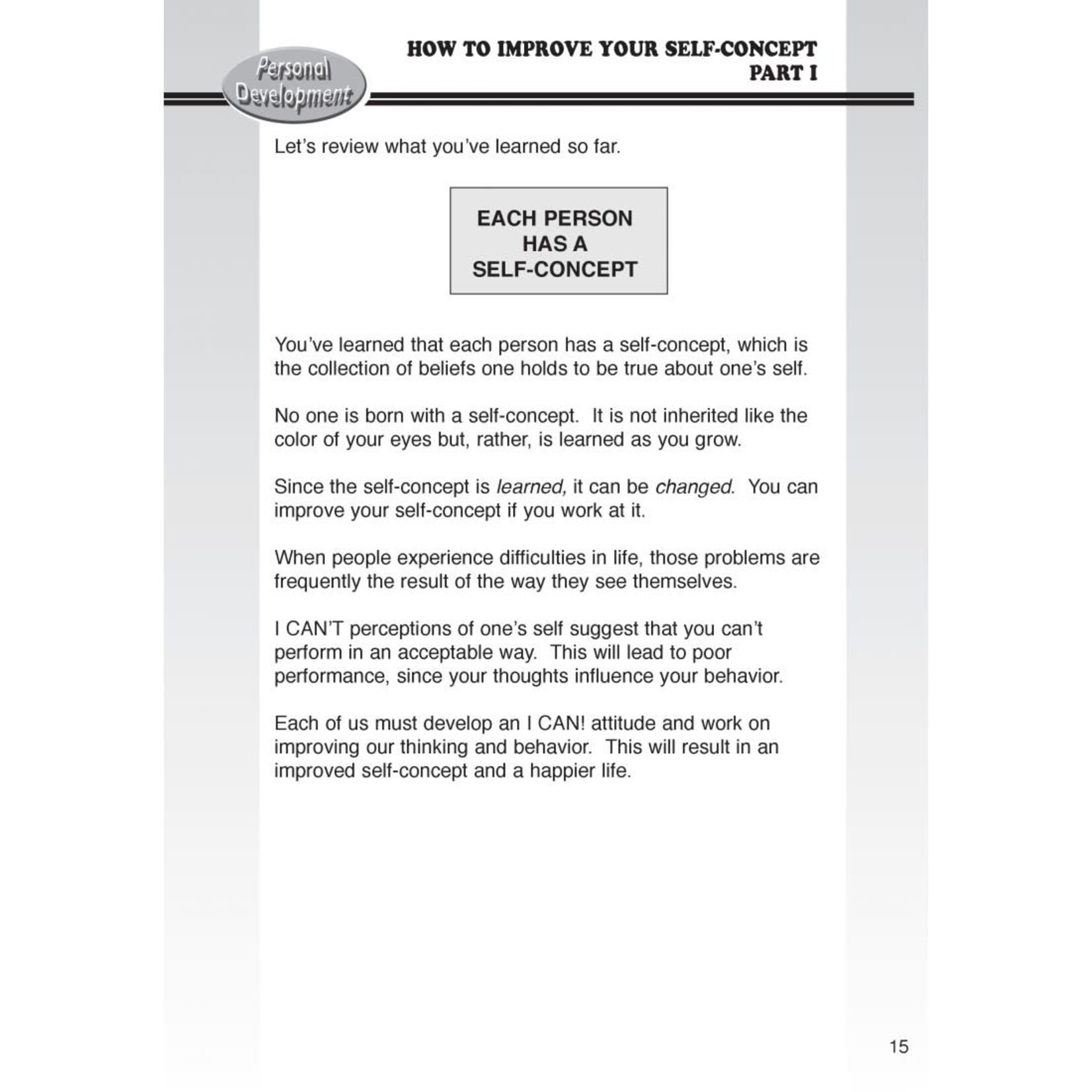 Personal Development for Success: How to Improve Your Self-Concept