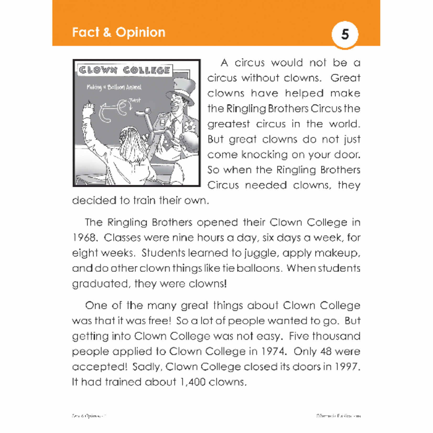 Specific Skill Builders Story Cards: Level 2 (Identifying Fact & Opinion)