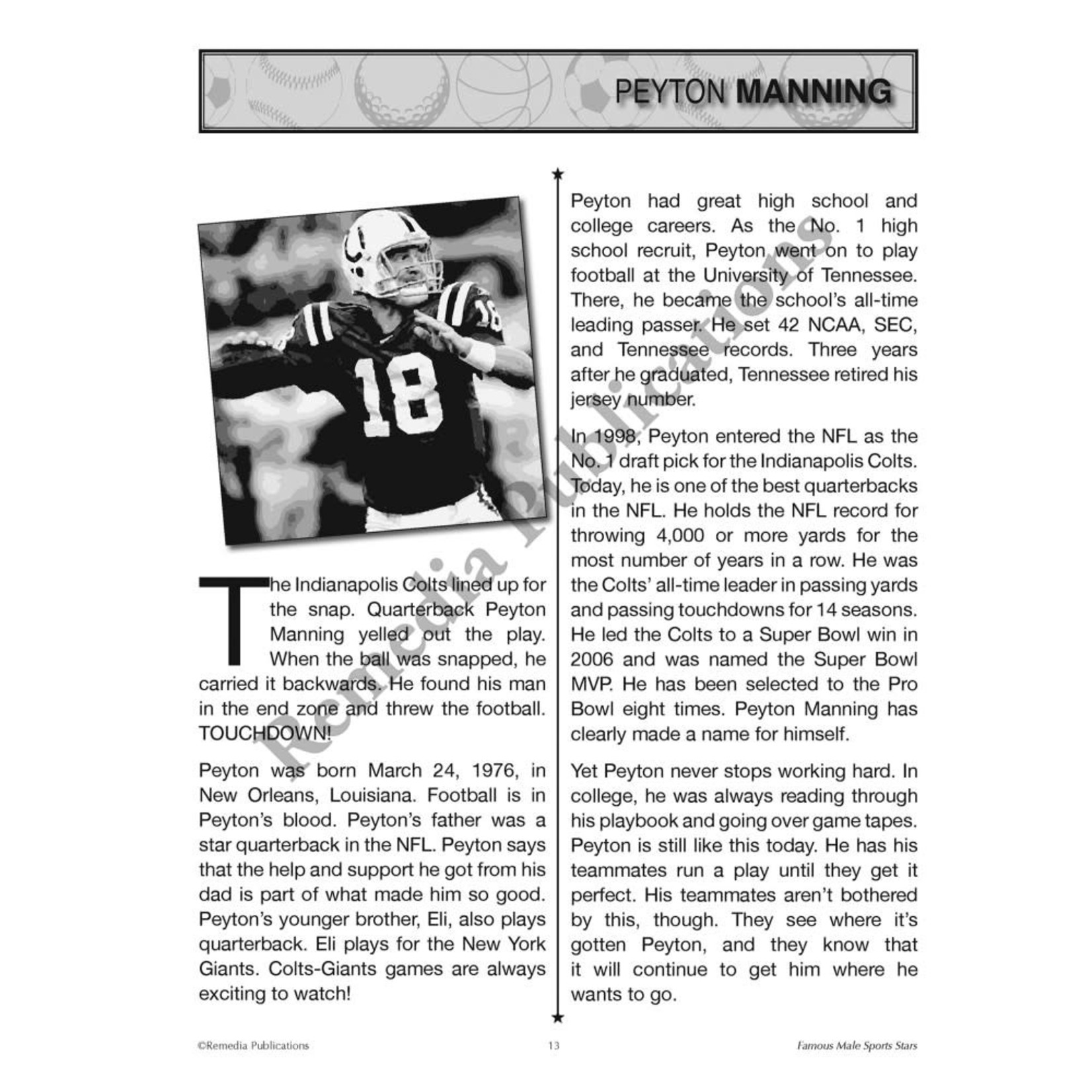 Celebrity Readers: Famous Male Sports Stars