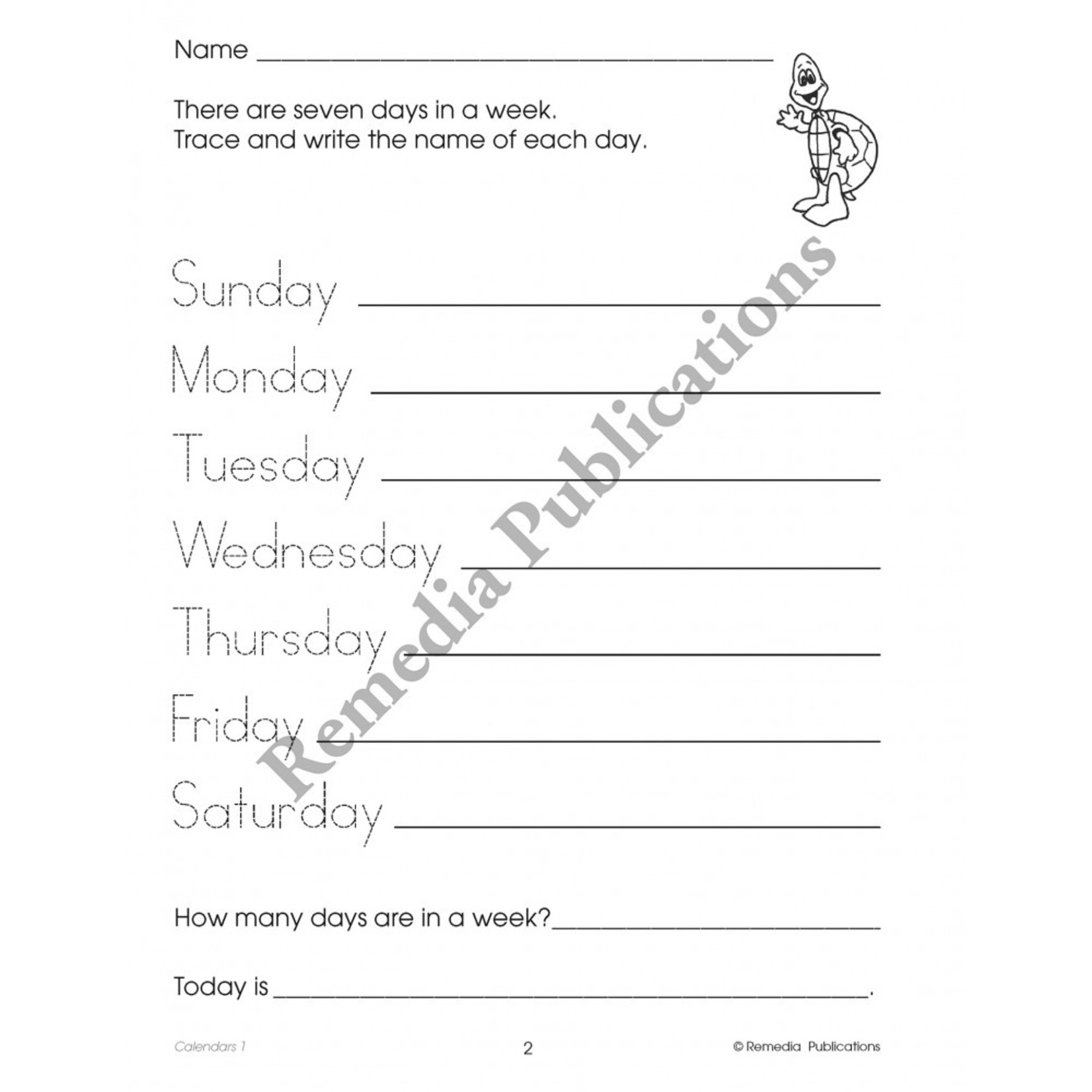 Calendars (Grades 1-3)