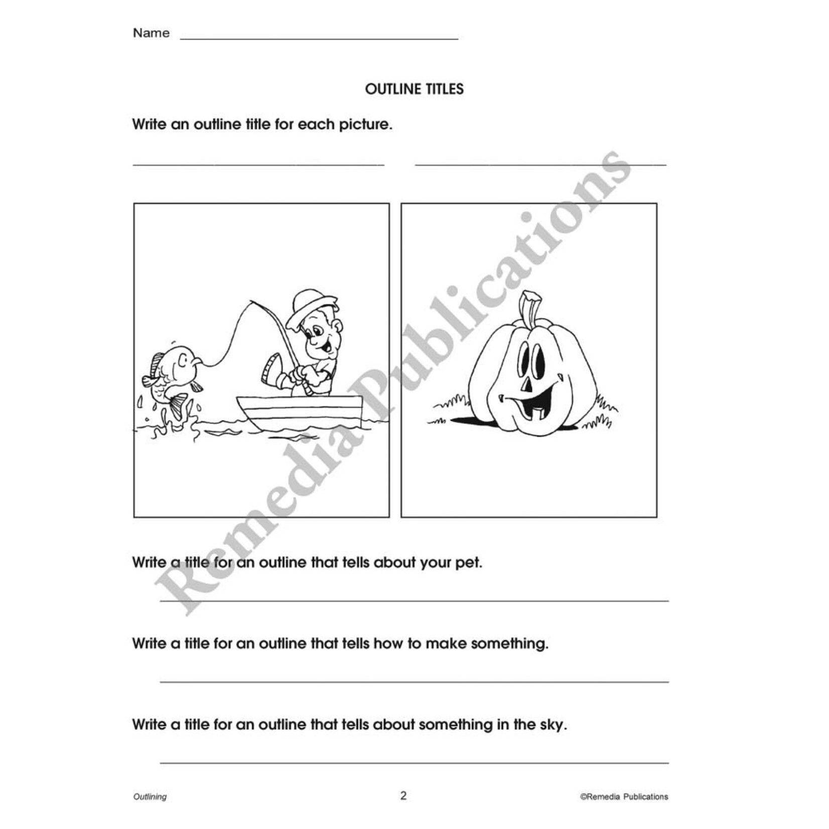 Beginning Outlining Grades 3-4