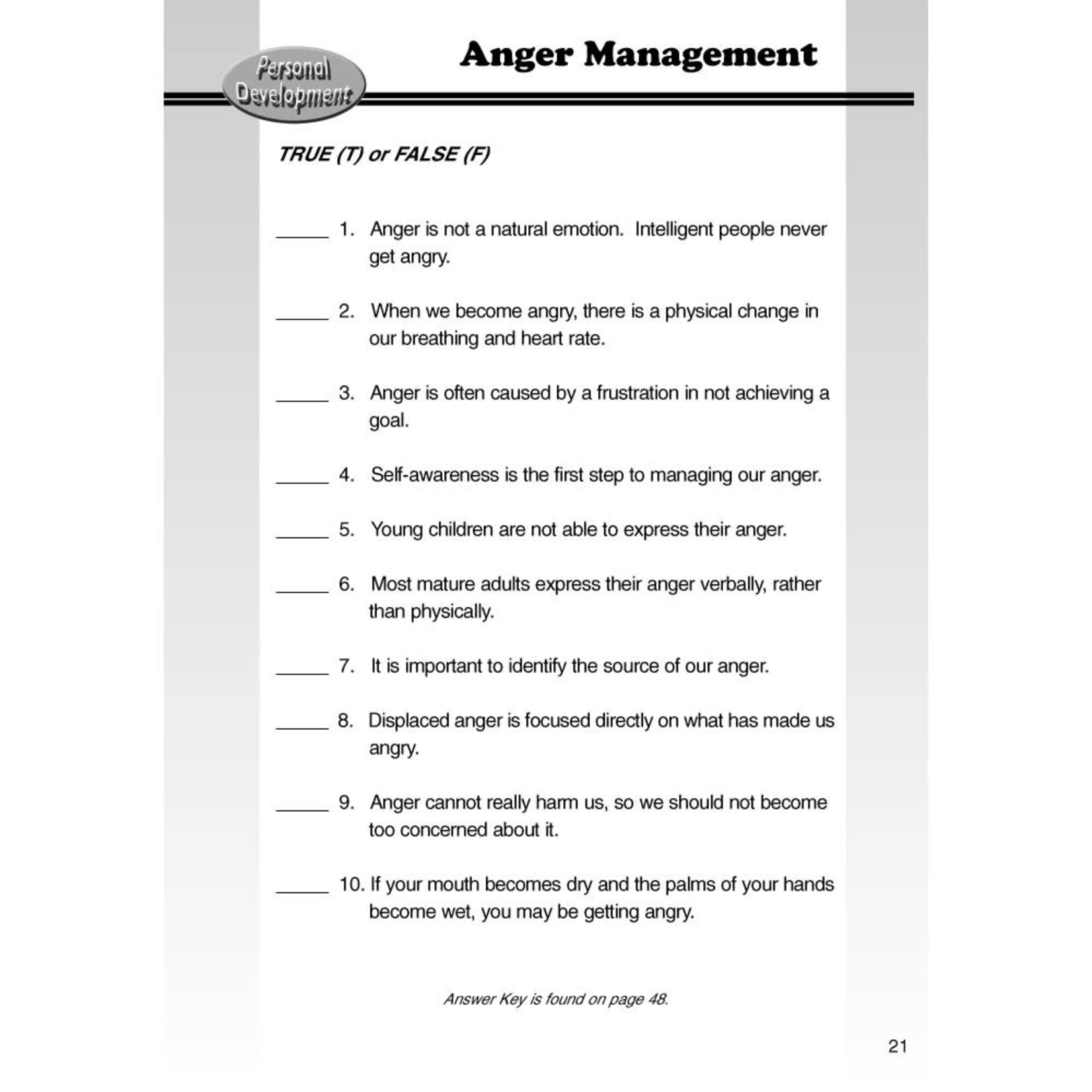 Personal Development for Success: Anger Management