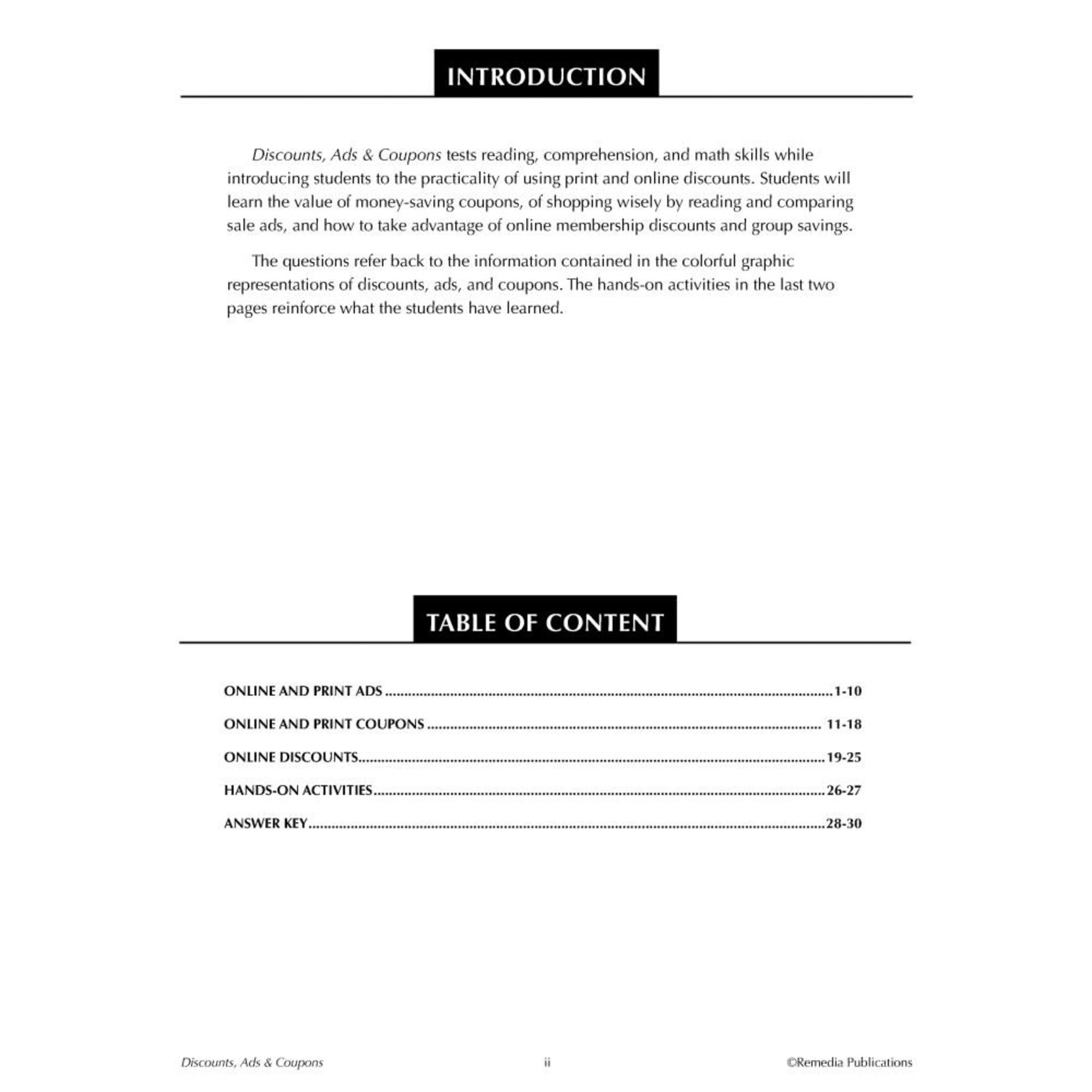 Ads & Coupons: Consumer Life Skills Activities