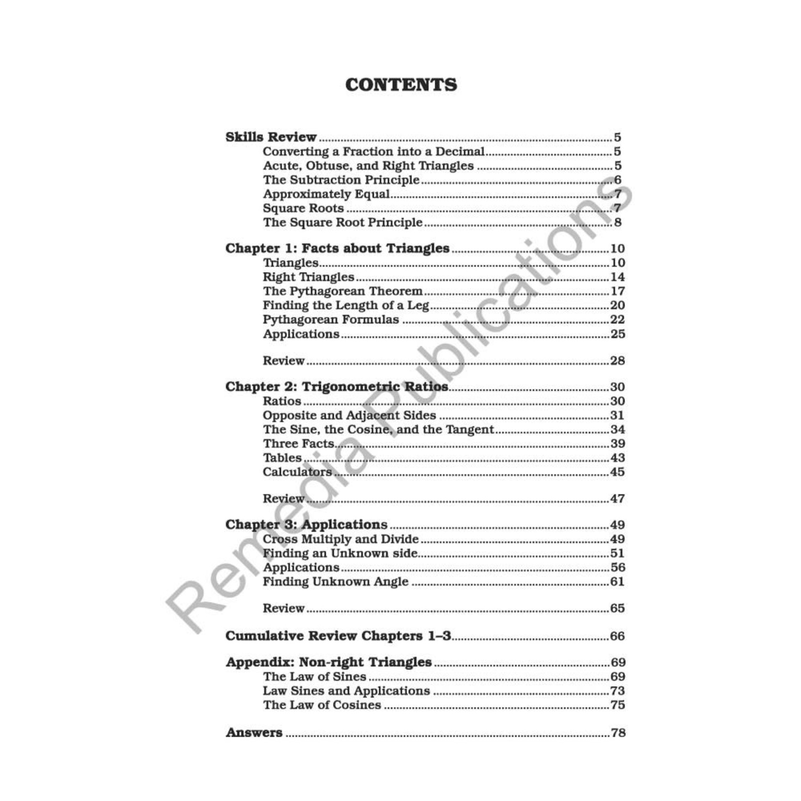 Trigonometry: Straight Forward Math Series (Large Edition)