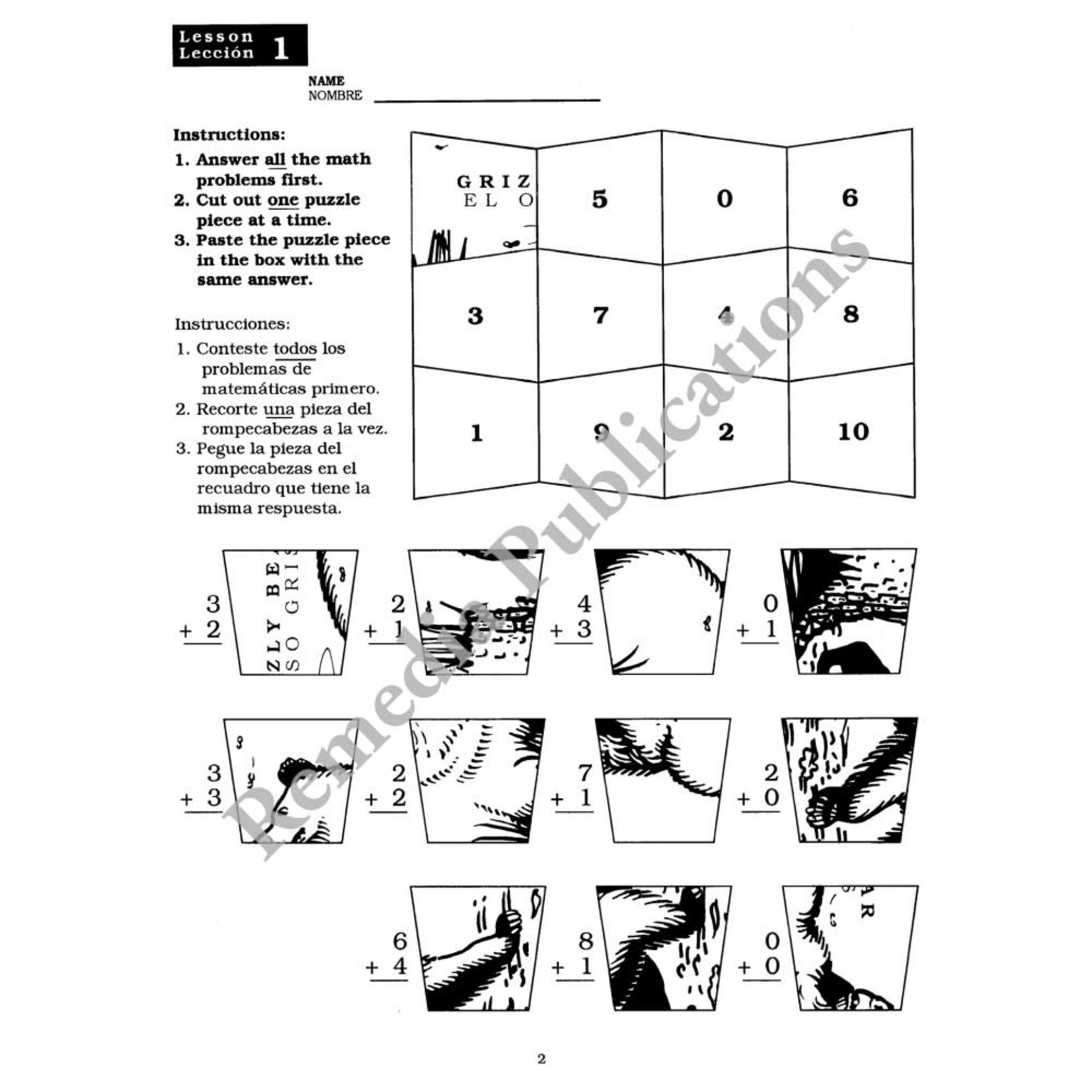 Puzzles & Practice: Addition (No Regrouping)