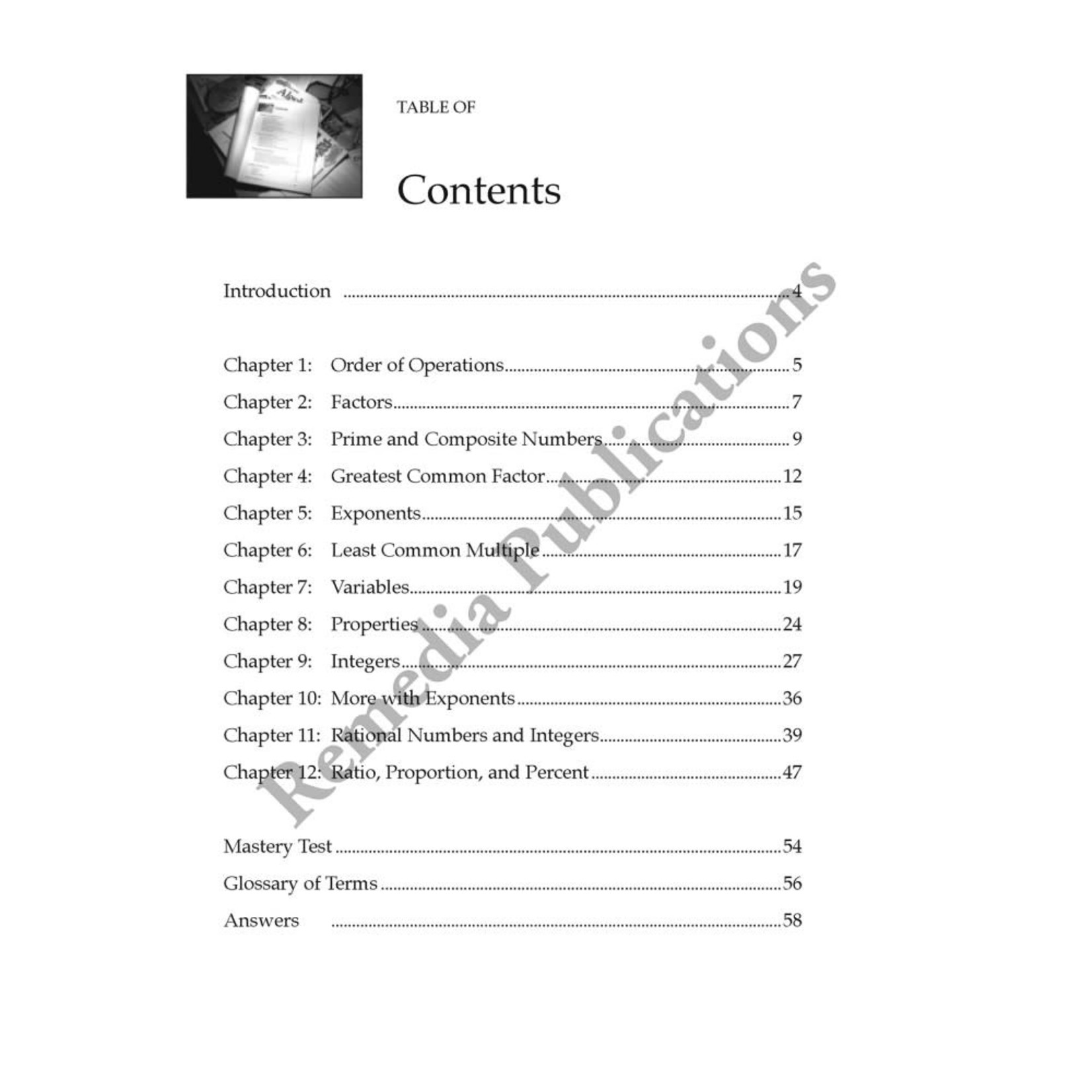 Pre-Algebra Companion: Straight Forward Math Series (Large Edition)