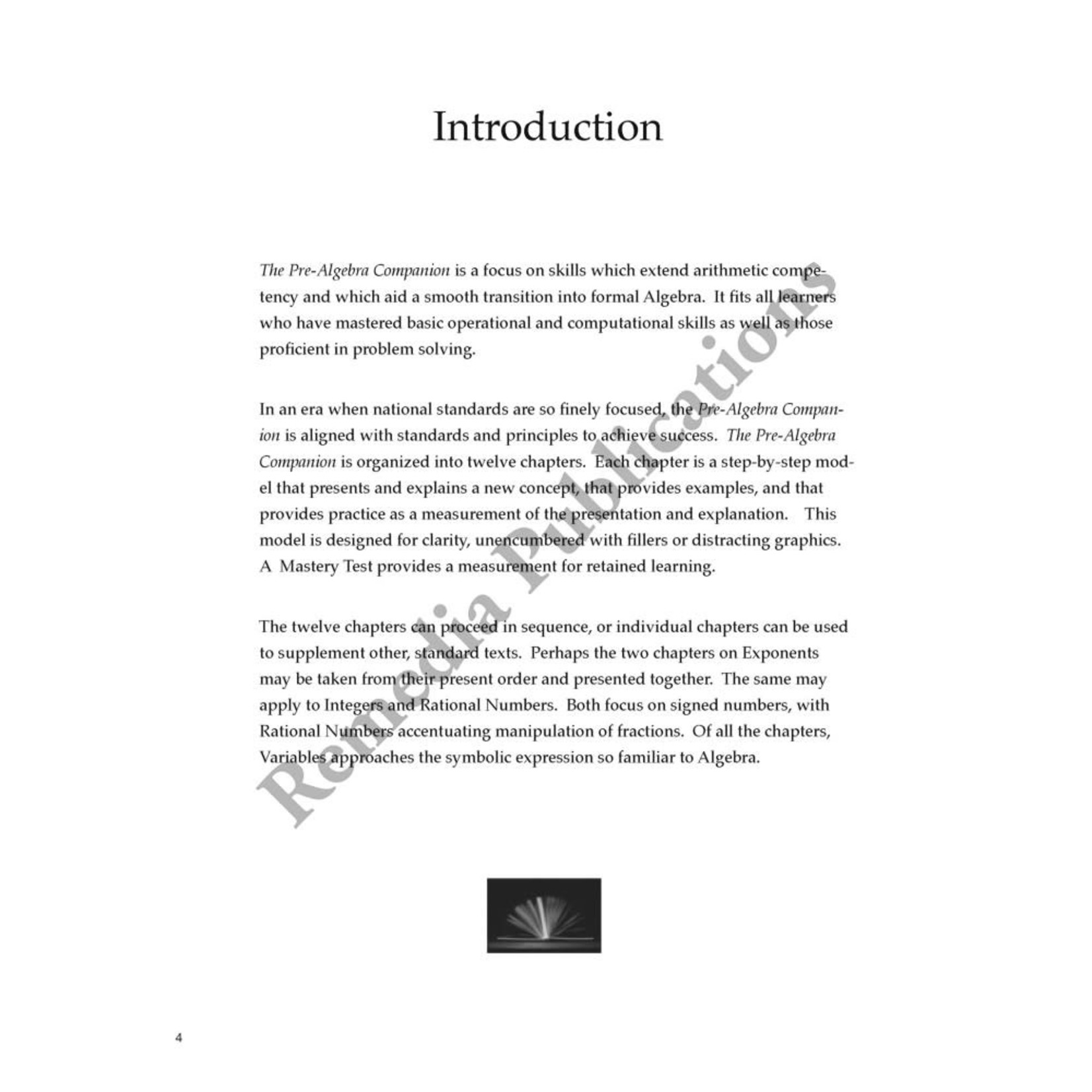 Pre-Algebra Companion: Straight Forward Math Series (Large Edition)