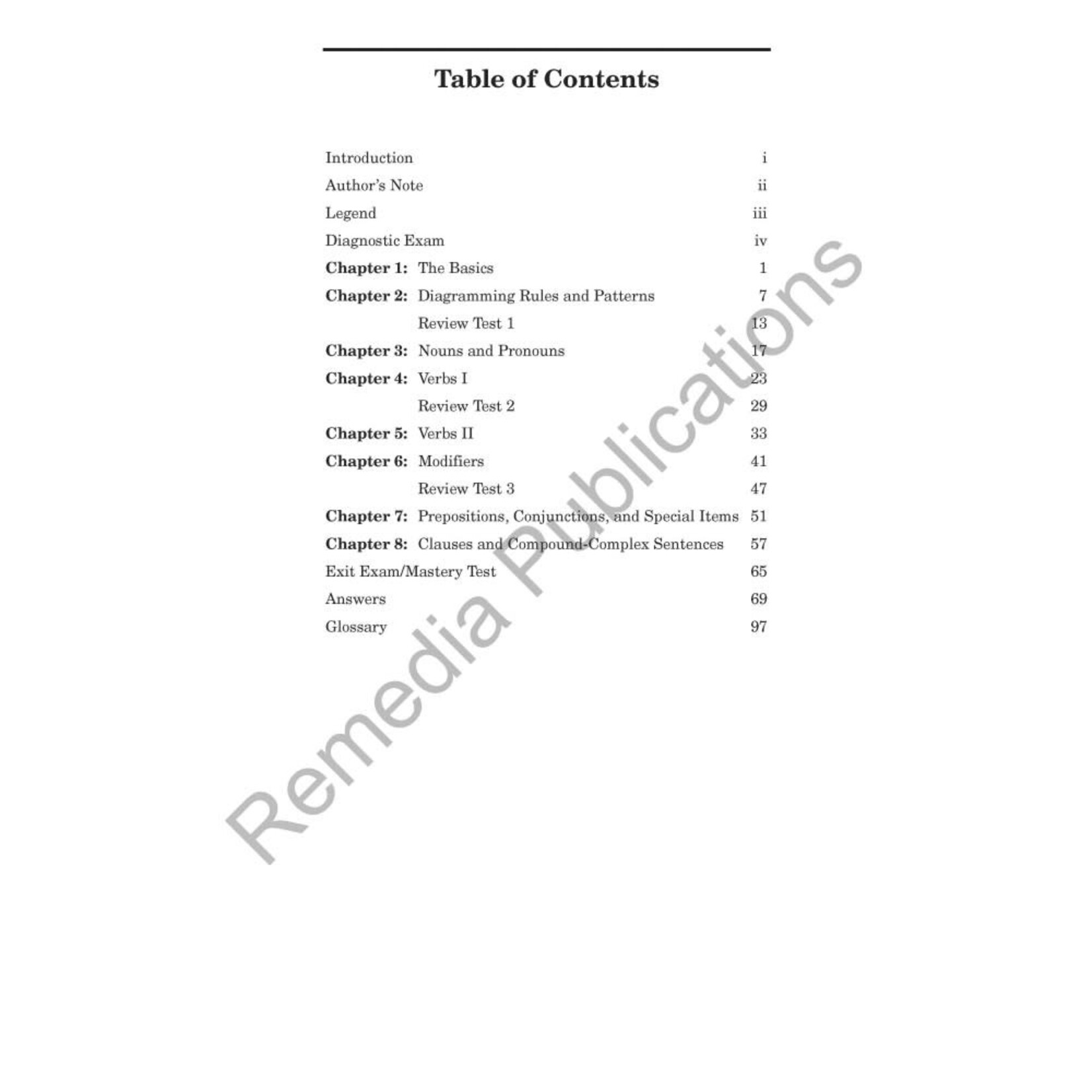 Grammar & Diagramming Sentences: Advanced Straight Forward English Series