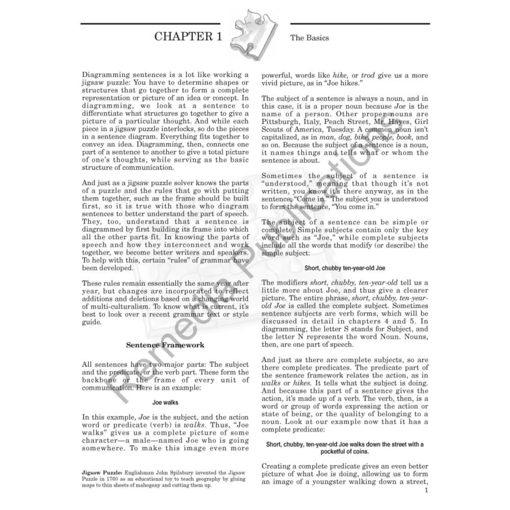 Grammar & Diagramming Sentences: Advanced Straight Forward English Series