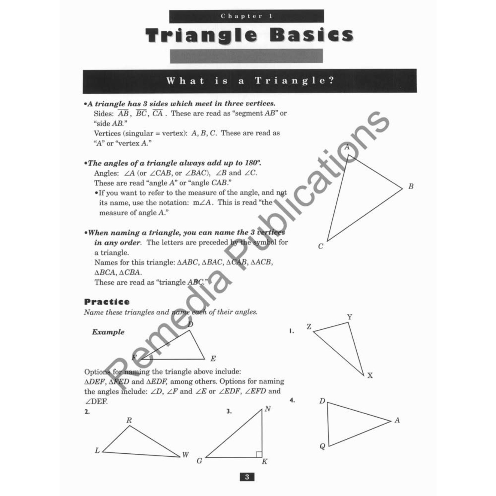 Triangles: Studies in Geometry Series