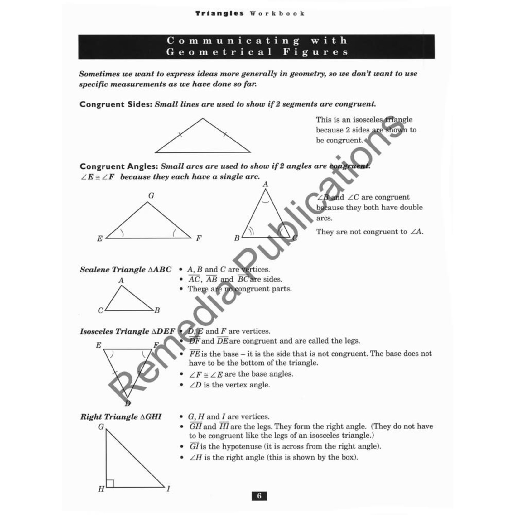 Triangles: Studies in Geometry Series