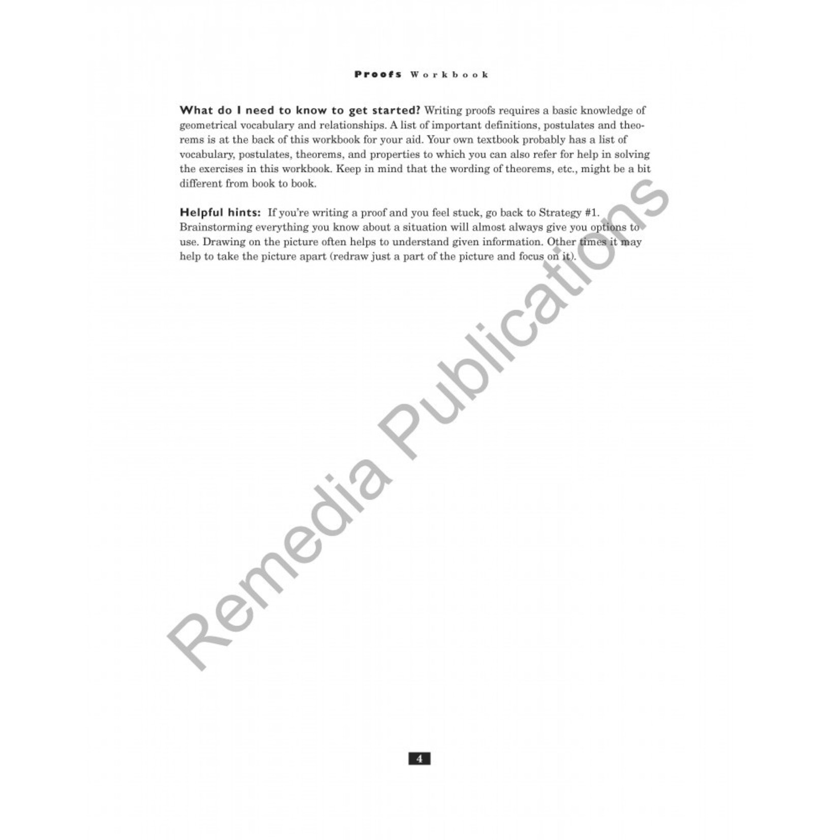Proofs: Studies in Geometry Series