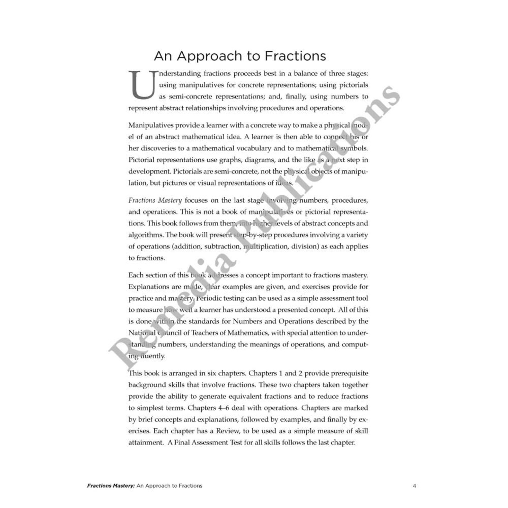 Fractions Mastery: Straight Forward Math Series (Large Edition)