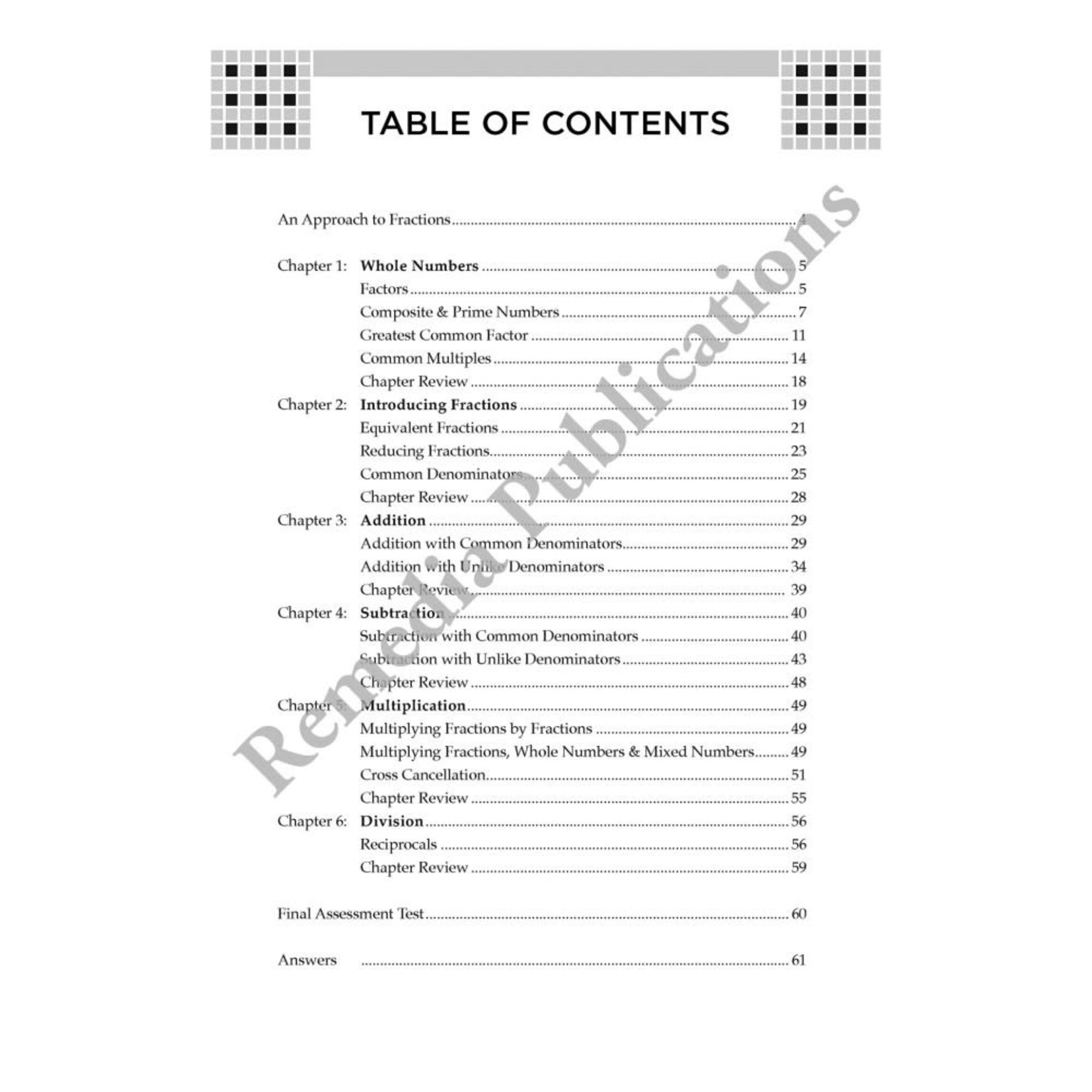 Fractions Mastery: Straight Forward Math Series (Large Edition)