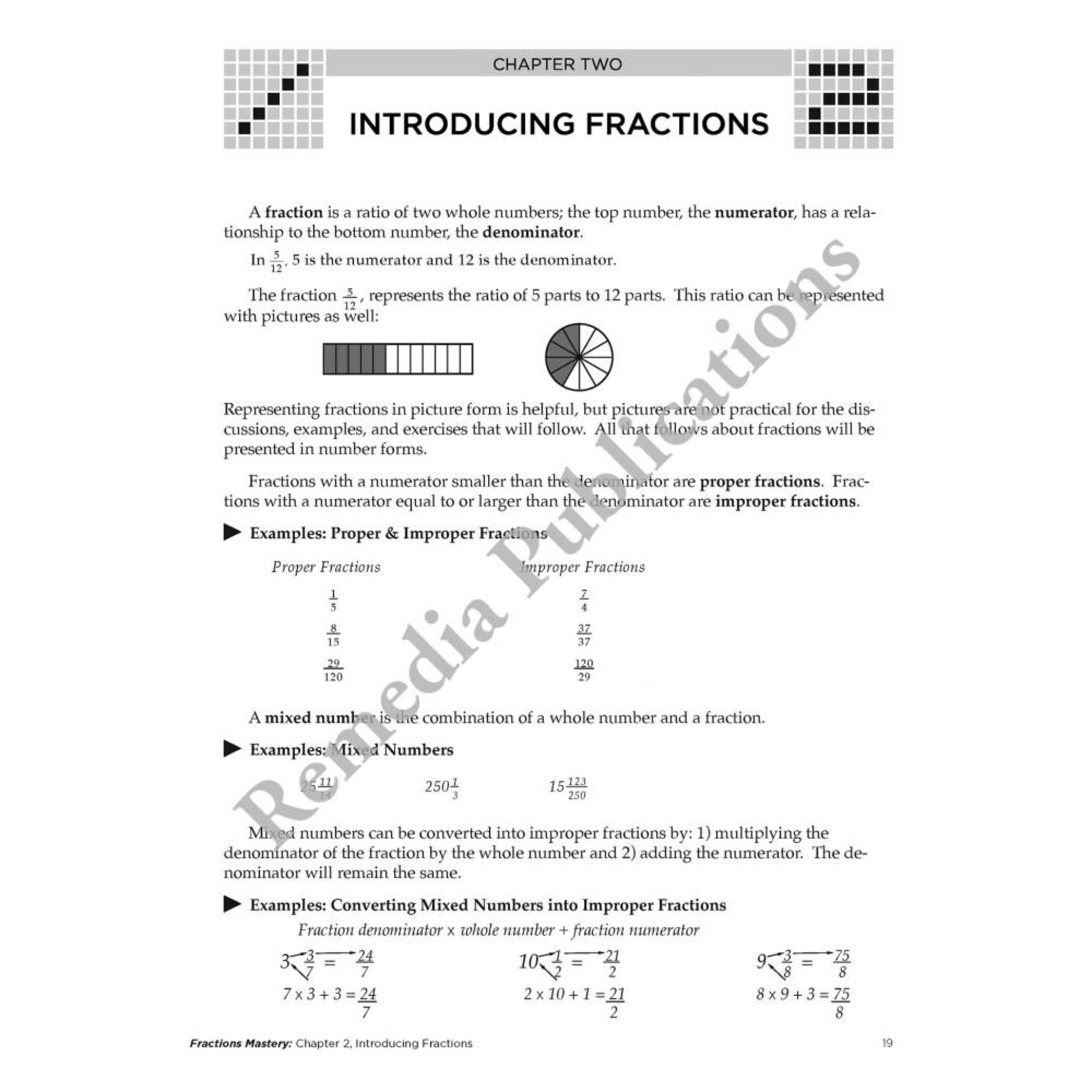 Fractions Mastery: Straight Forward Math Series (Large Edition)