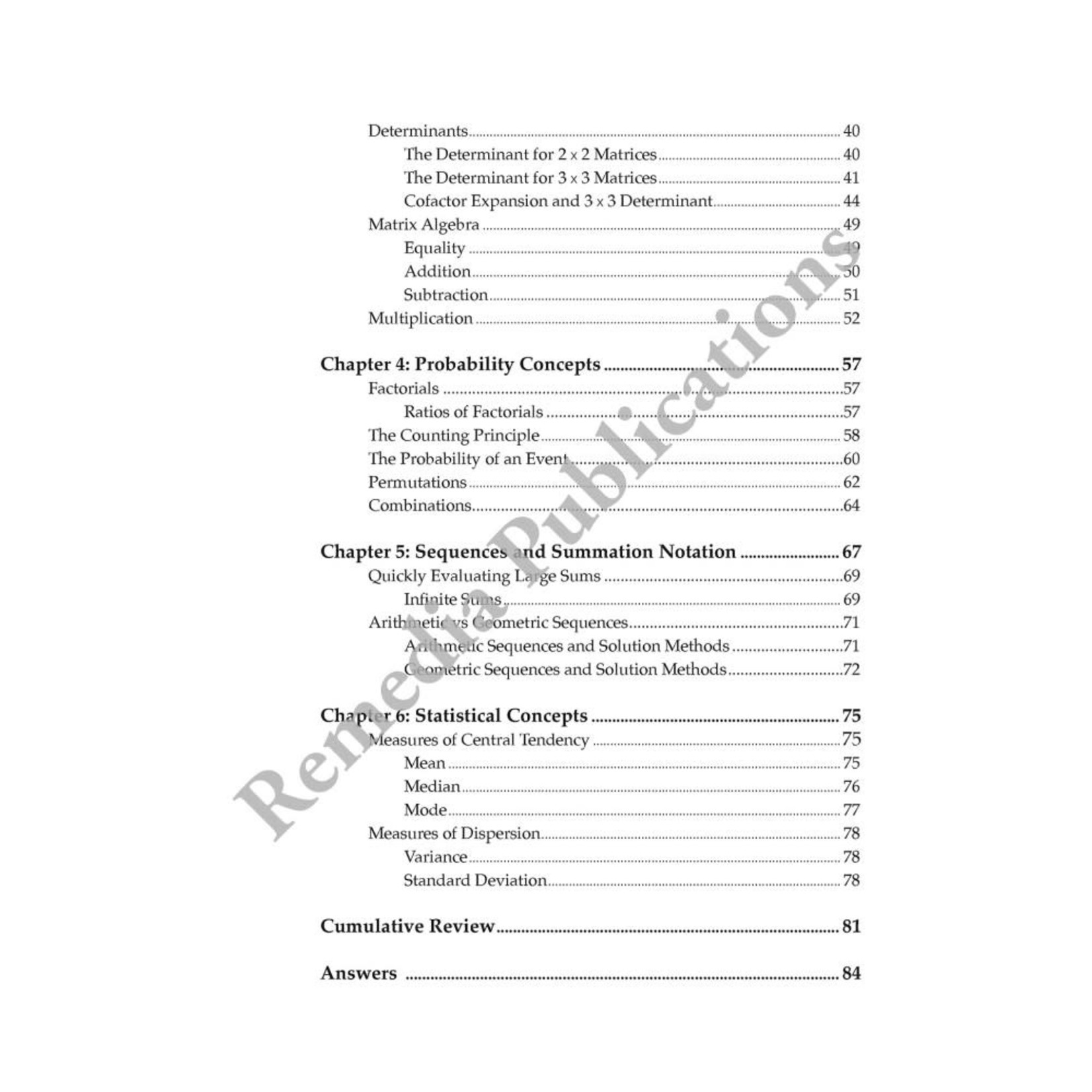 Algebra Book 3: Straight Forward Math Series (Large Edition)