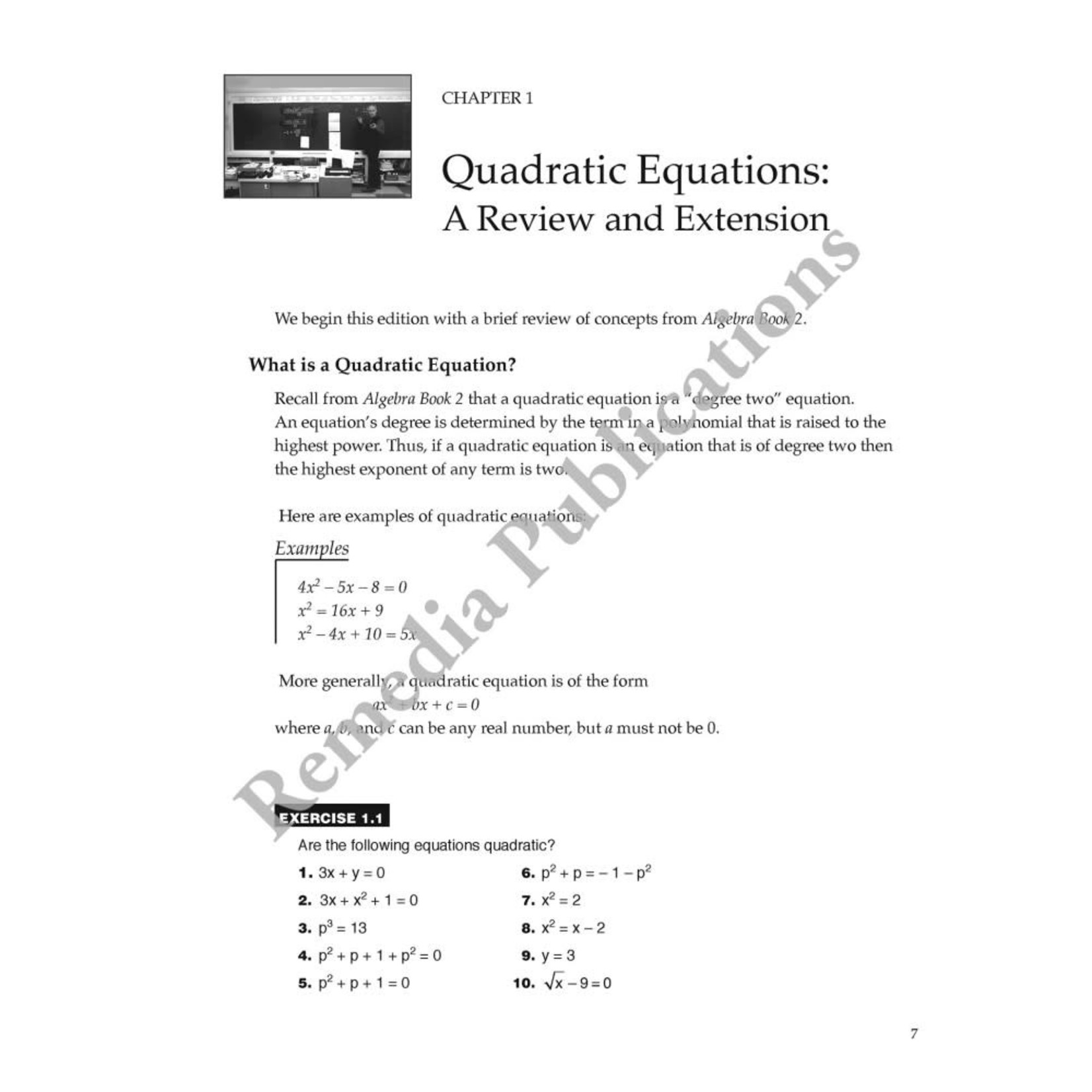 Algebra Book 3: Straight Forward Math Series (Large Edition)