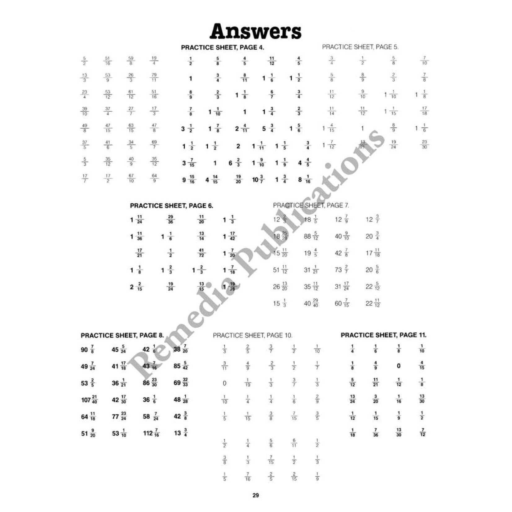 Advanced Fractions: Straight Forward Math Series (Advanced Edition)
